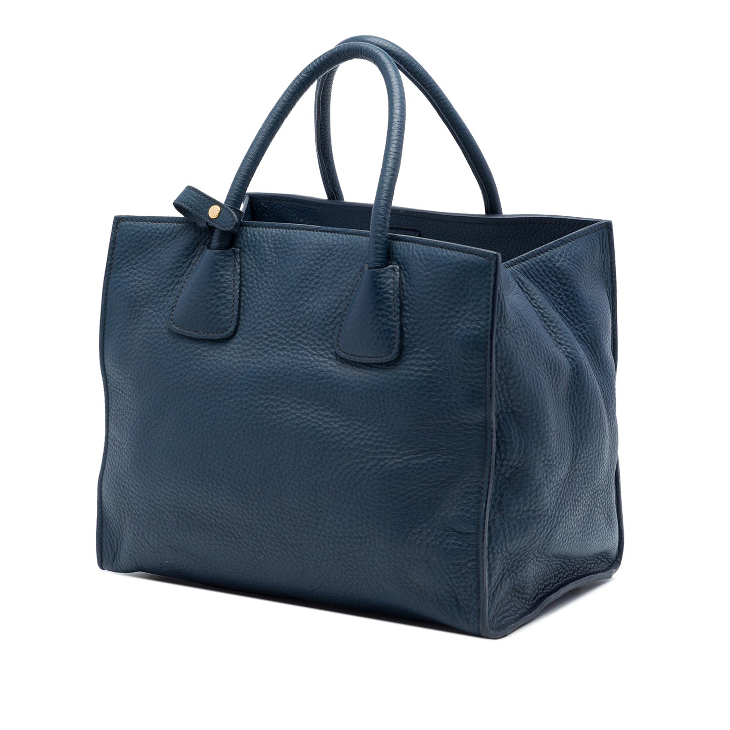 Prada Vitello Daino Front Pocket Open Convertible Tote