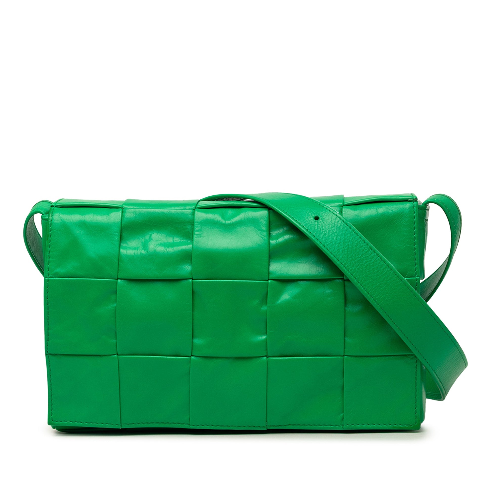 Bottega Veneta Small Paper Calfskin Intrecciato Cassette Crossbody