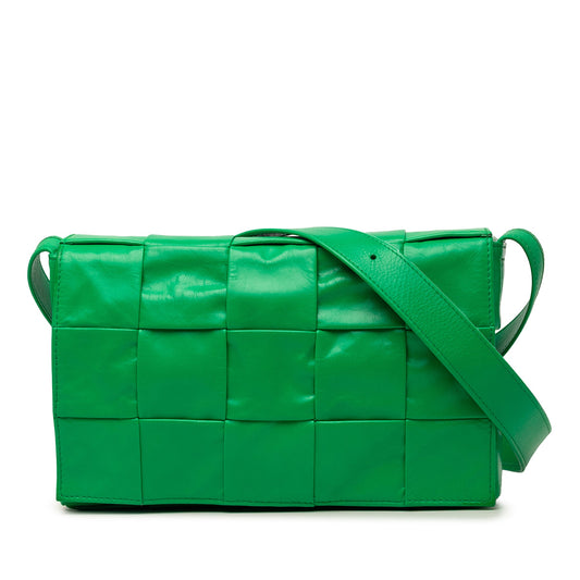 Bottega Veneta Small Paper Calfskin Intrecciato Cassette Crossbody