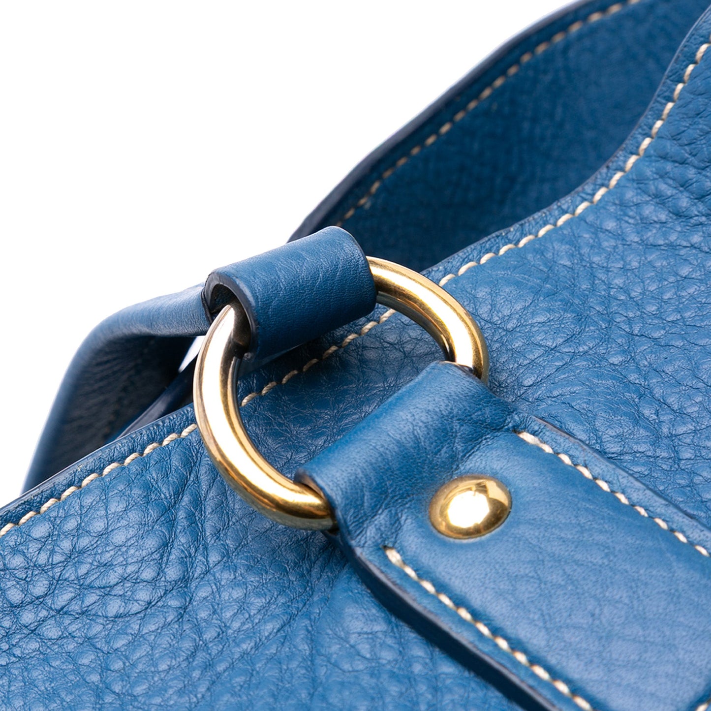 Prada Vitello Daino Side Zip Shopper Tote