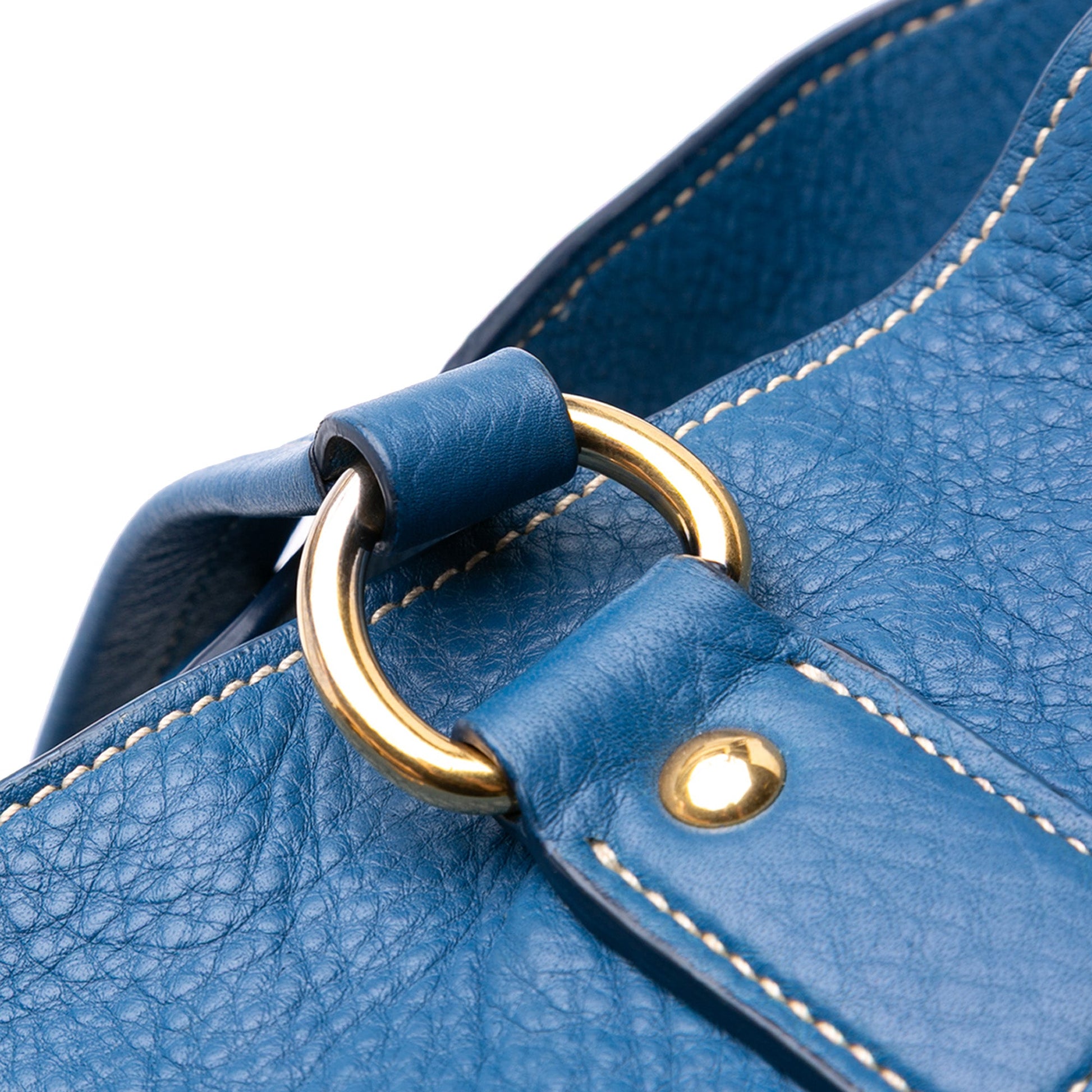 Prada Vitello Daino Side Zip Shopper Tote