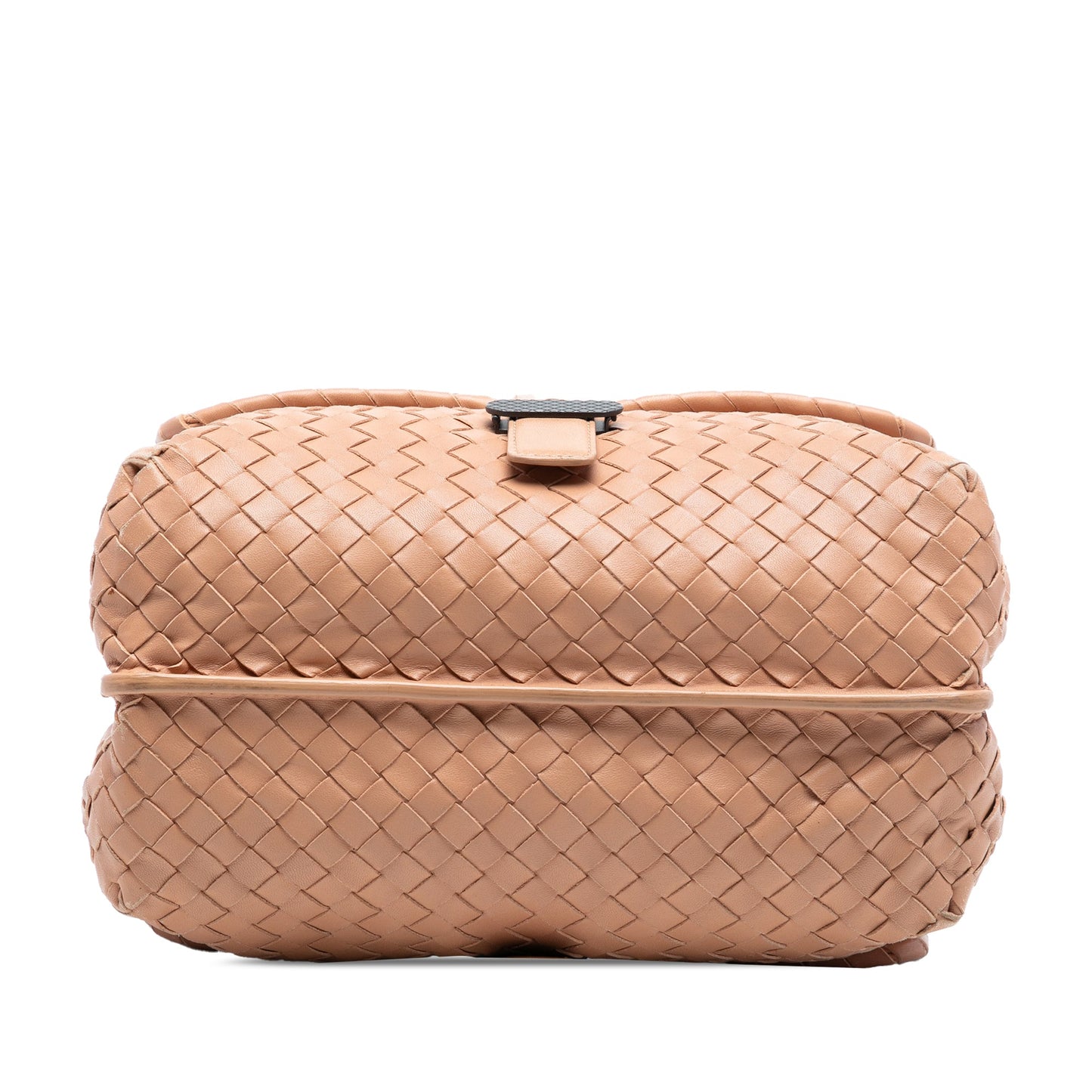 Bottega Veneta Nappa Intrecciato Double Sided Flap Shoulder Bag