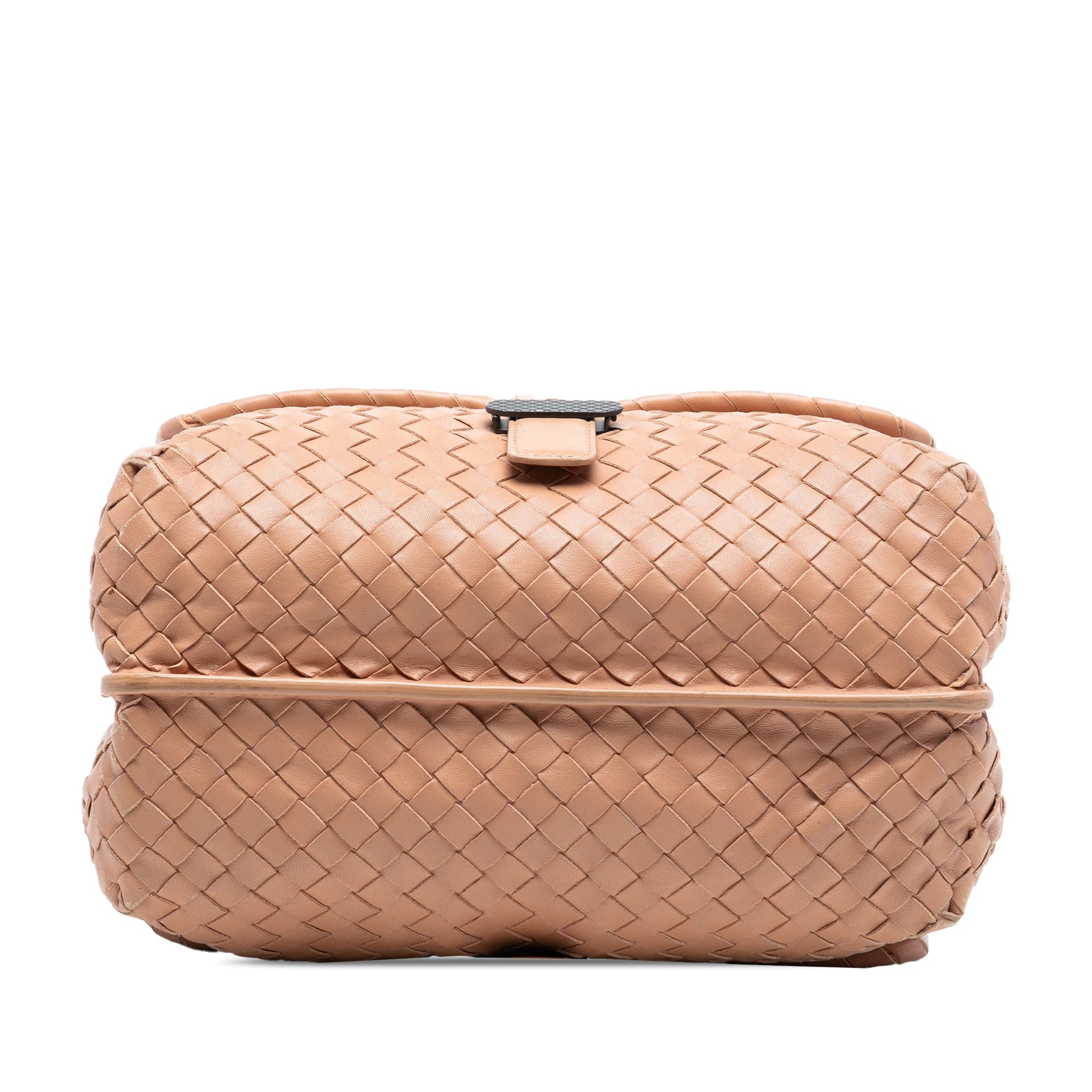 Bottega Veneta Nappa Intrecciato Double Sided Flap Shoulder Bag