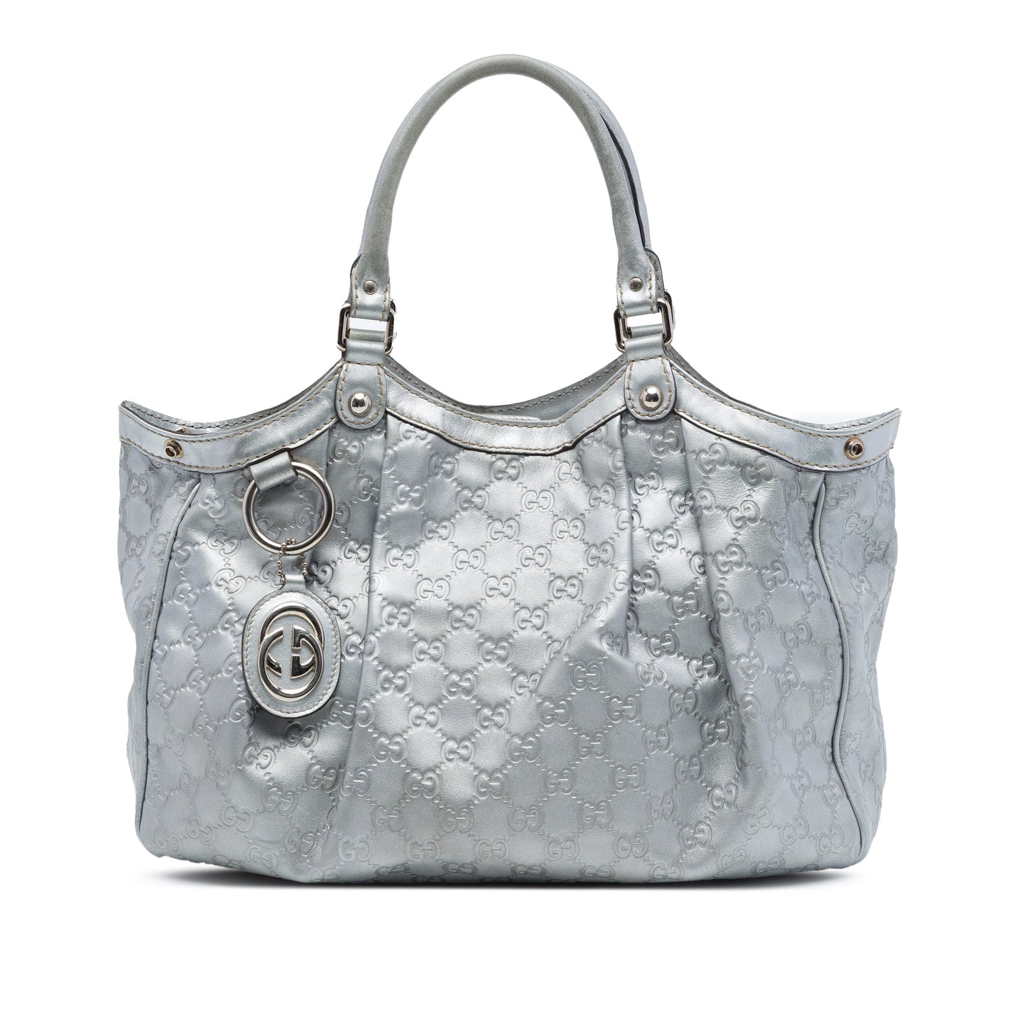 Gucci Medium Metallic Guccissima Sukey Tote