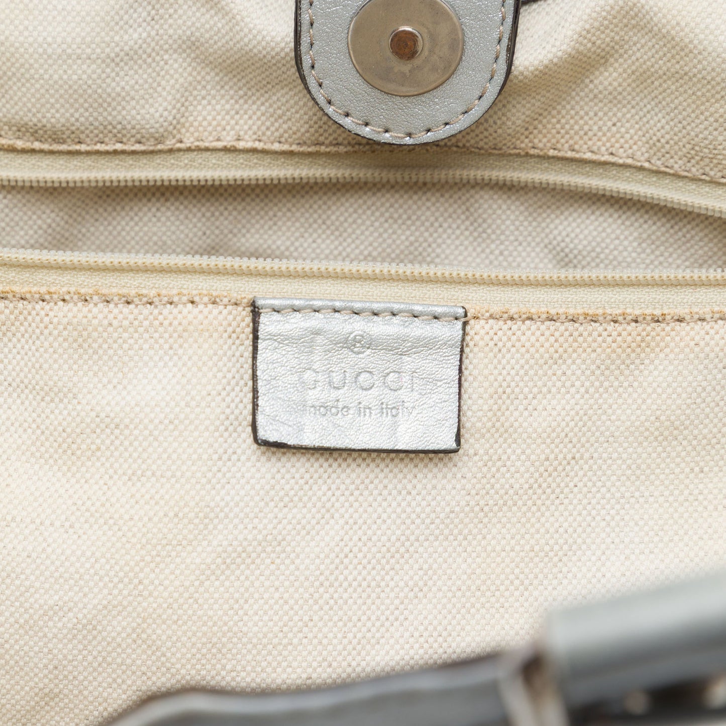 Gucci Medium Metallic Guccissima Sukey Tote