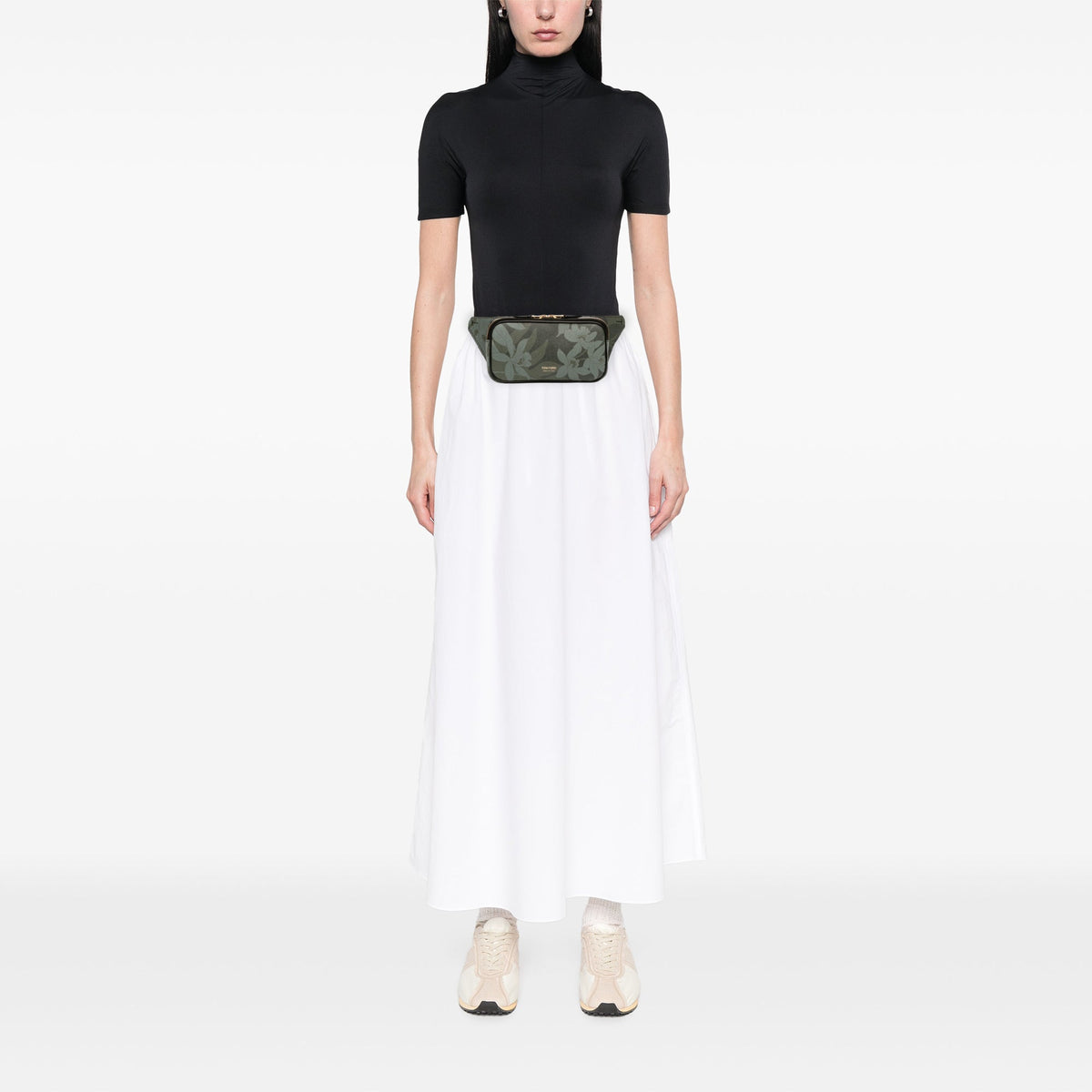 Tom Ford Leather Floral Print Belt Bag