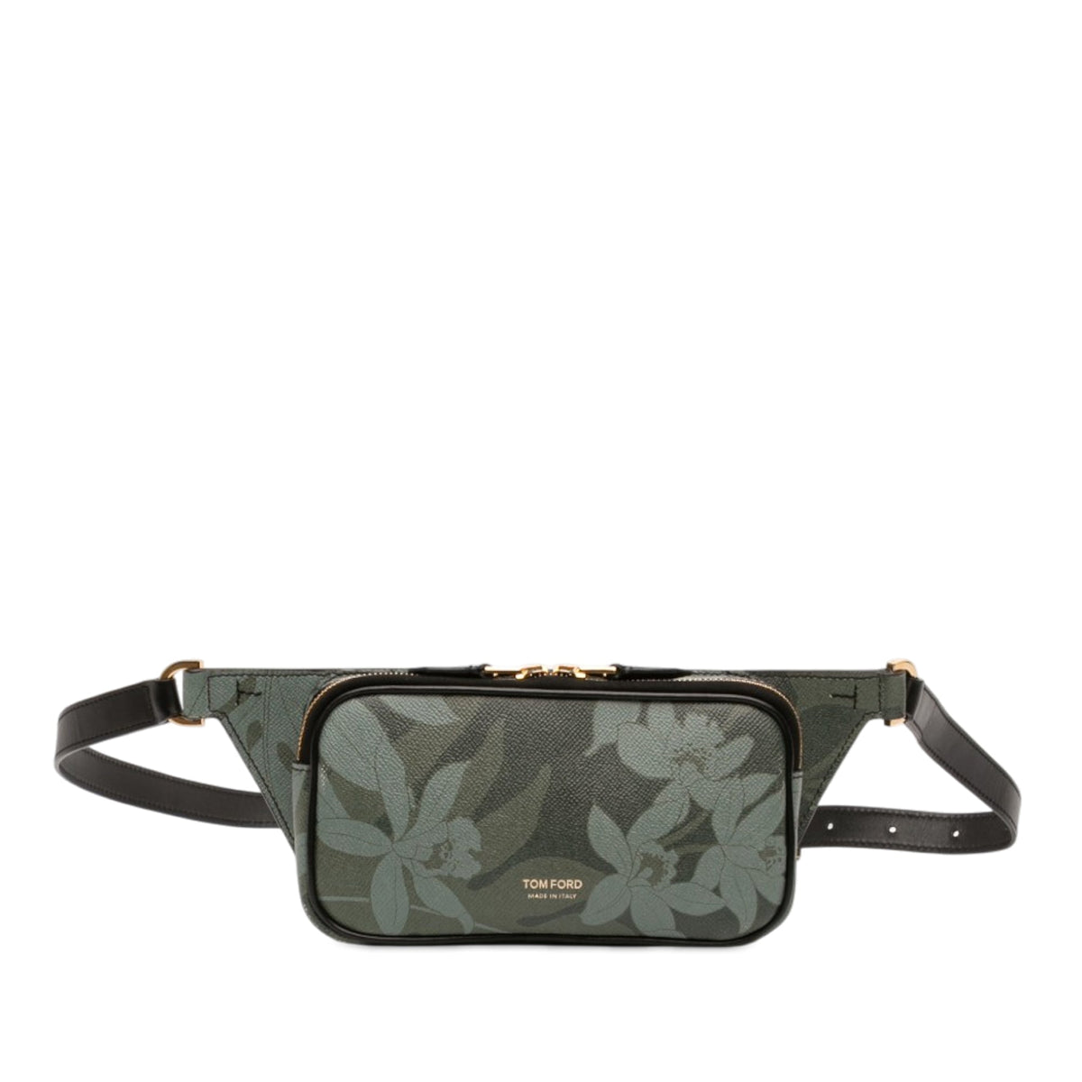 Tom Ford Leather Floral Print Belt Bag