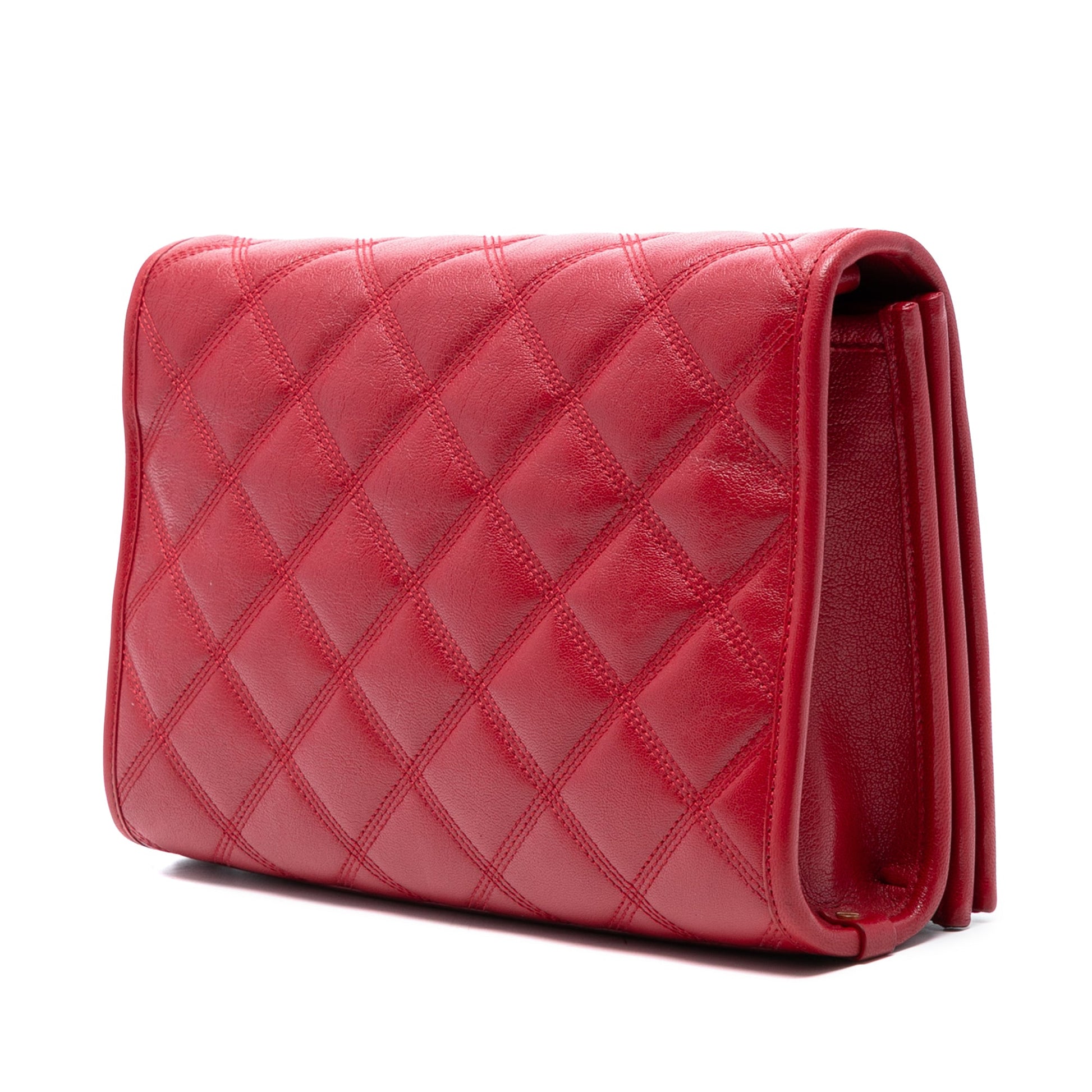 Saint Laurent Mini Quilted Lambskin Becky Chain Shoulder Bag