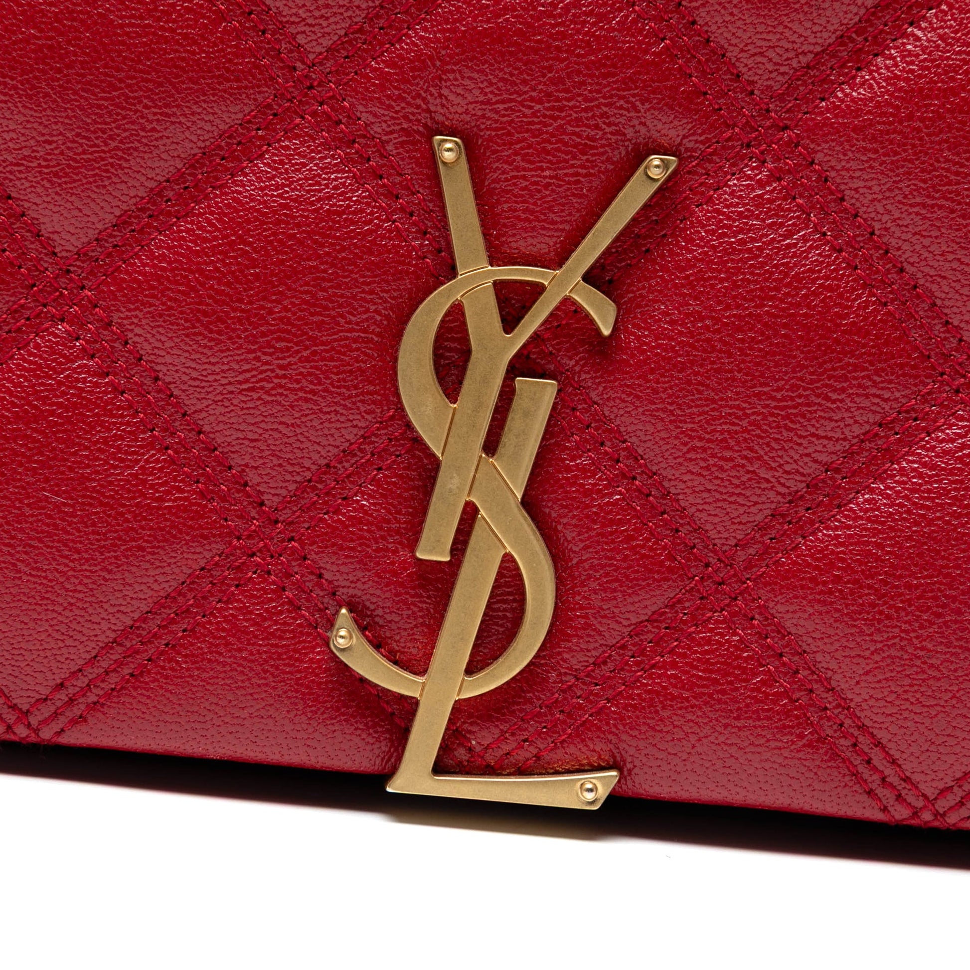 Saint Laurent Mini Quilted Lambskin Becky Chain Shoulder Bag