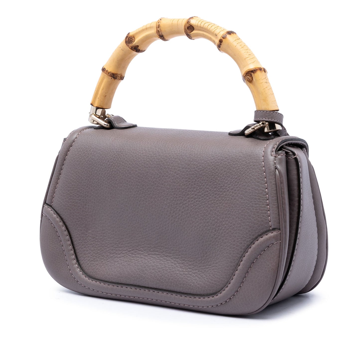 Gucci Medium Leather New Bamboo Satchel