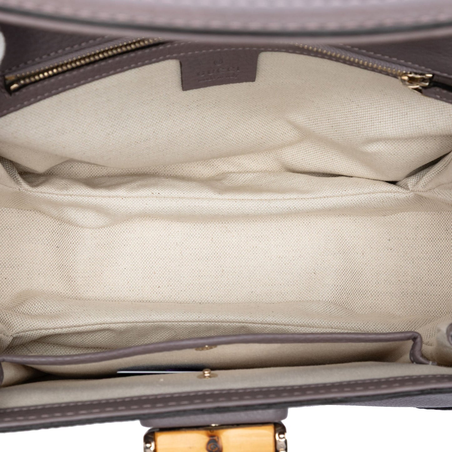 Gucci Medium Leather New Bamboo Satchel