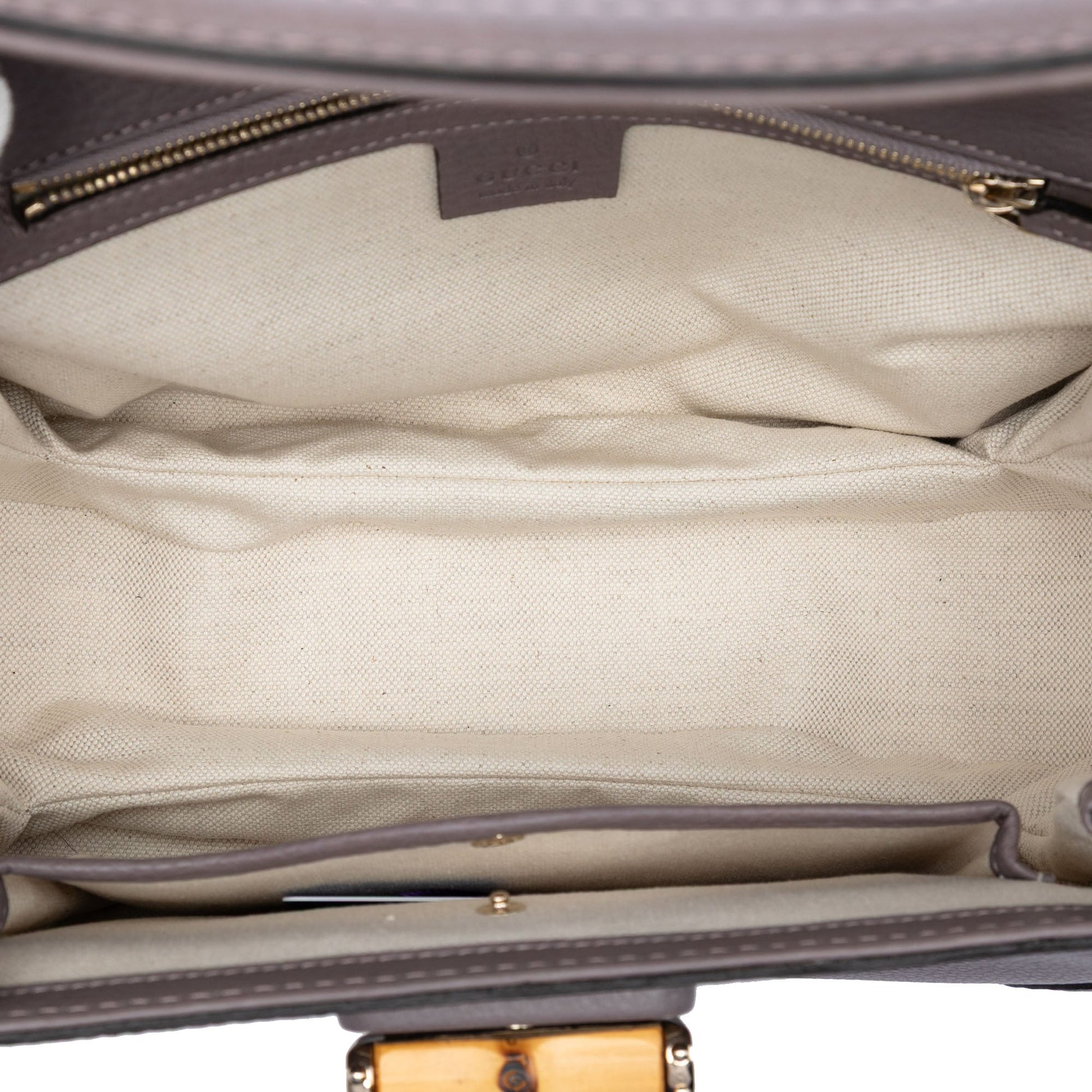Gucci Medium Leather New Bamboo Satchel