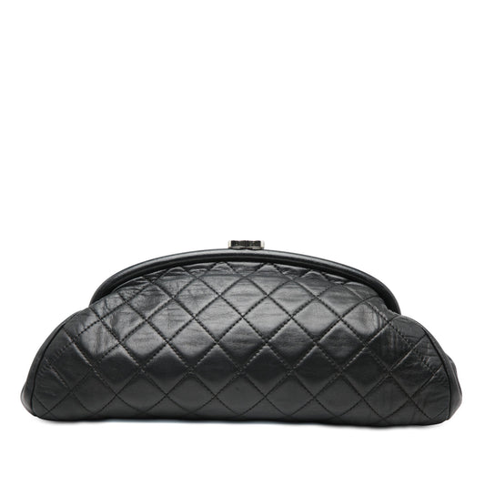 Chanel Quilted Lambskin Timeless Kisslock Clutch