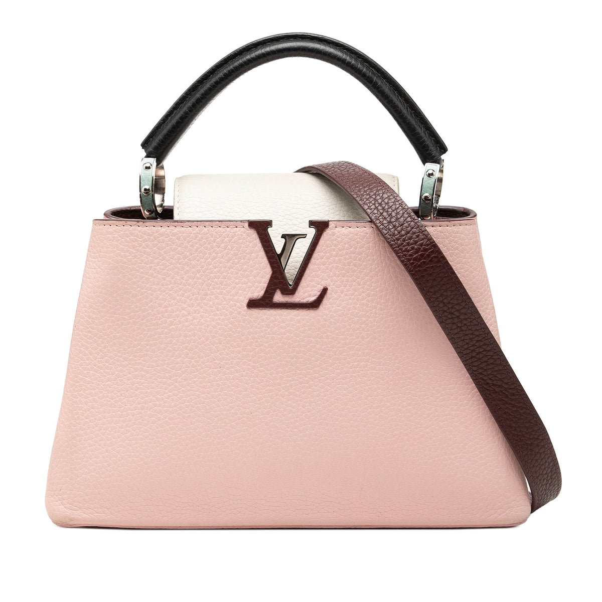 Louis Vuitton Bicolor Taurillon Capucines BB — Pink