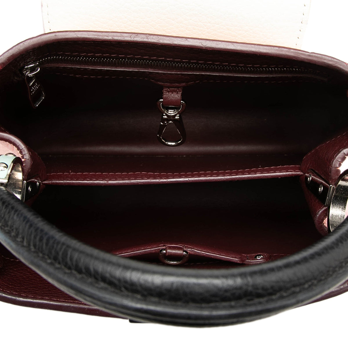 Louis Vuitton Bicolor Taurillon Capucines BB — Pink
