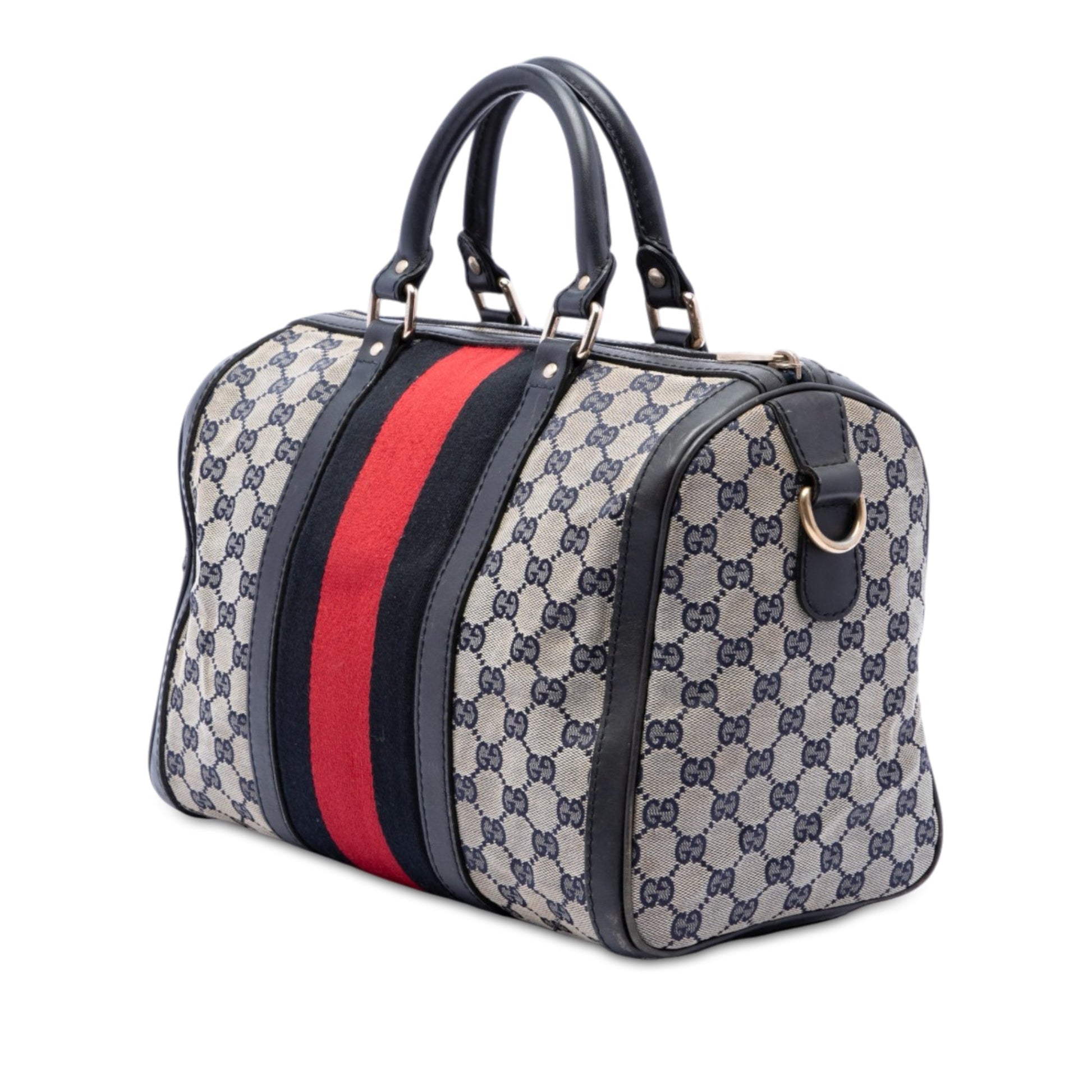 Gucci Medium GG Canvas Web Joy Boston Bag