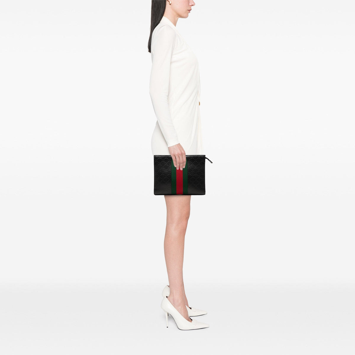 Gucci Guccissima Web Clutch