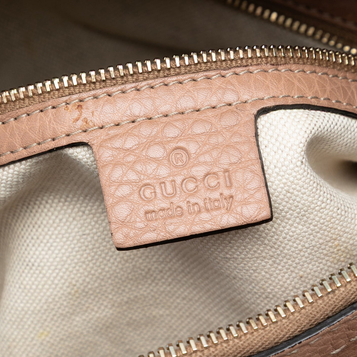 Gucci Medium Pebbled Calfskin Bella Shoulder Bag
