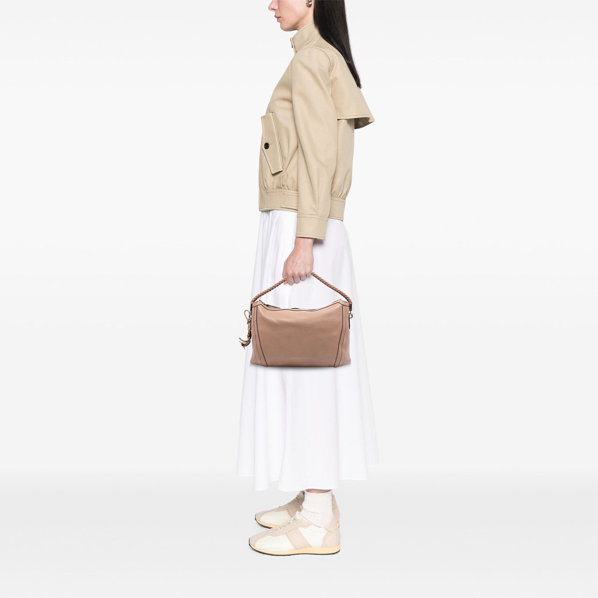 Gucci Medium Pebbled Calfskin Bella Shoulder Bag