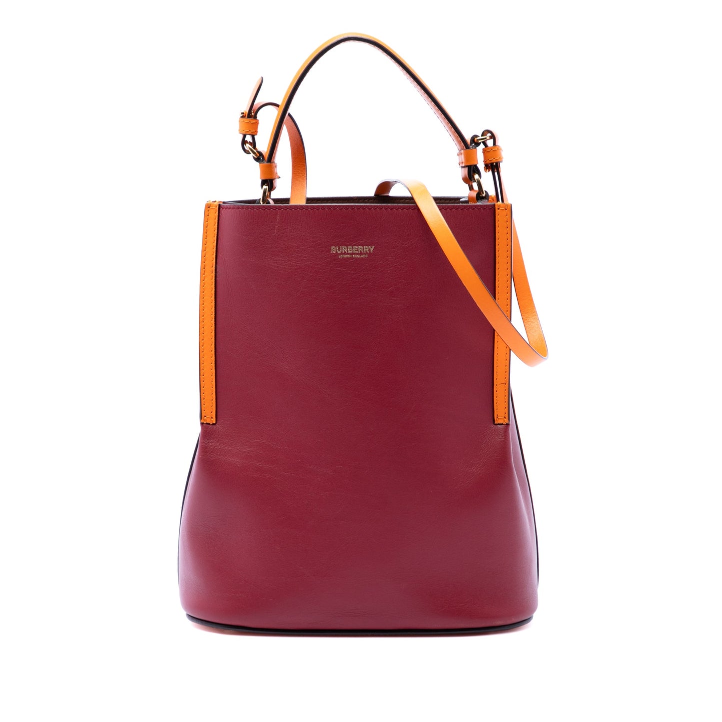 Burberry Small Leather Peggy Bucket Bag