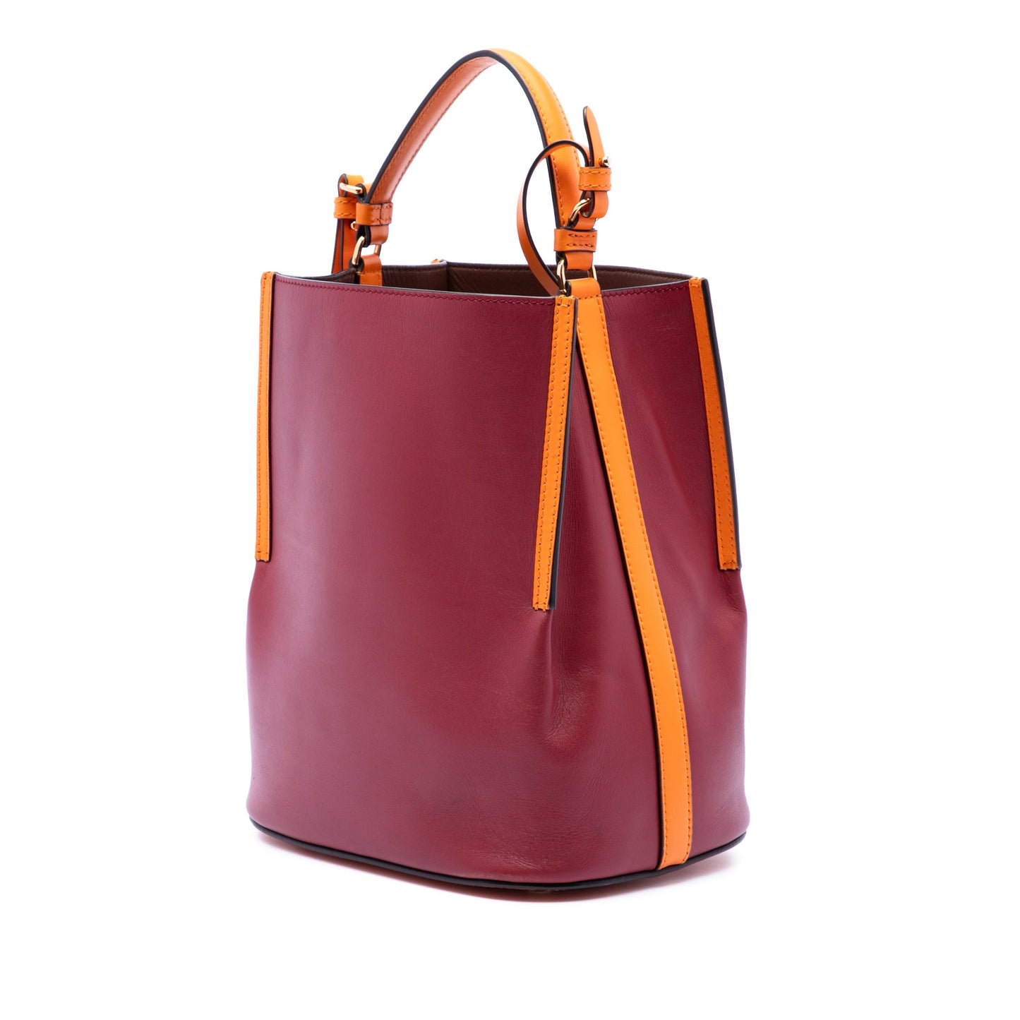 Burberry Small Leather Peggy Bucket Bag