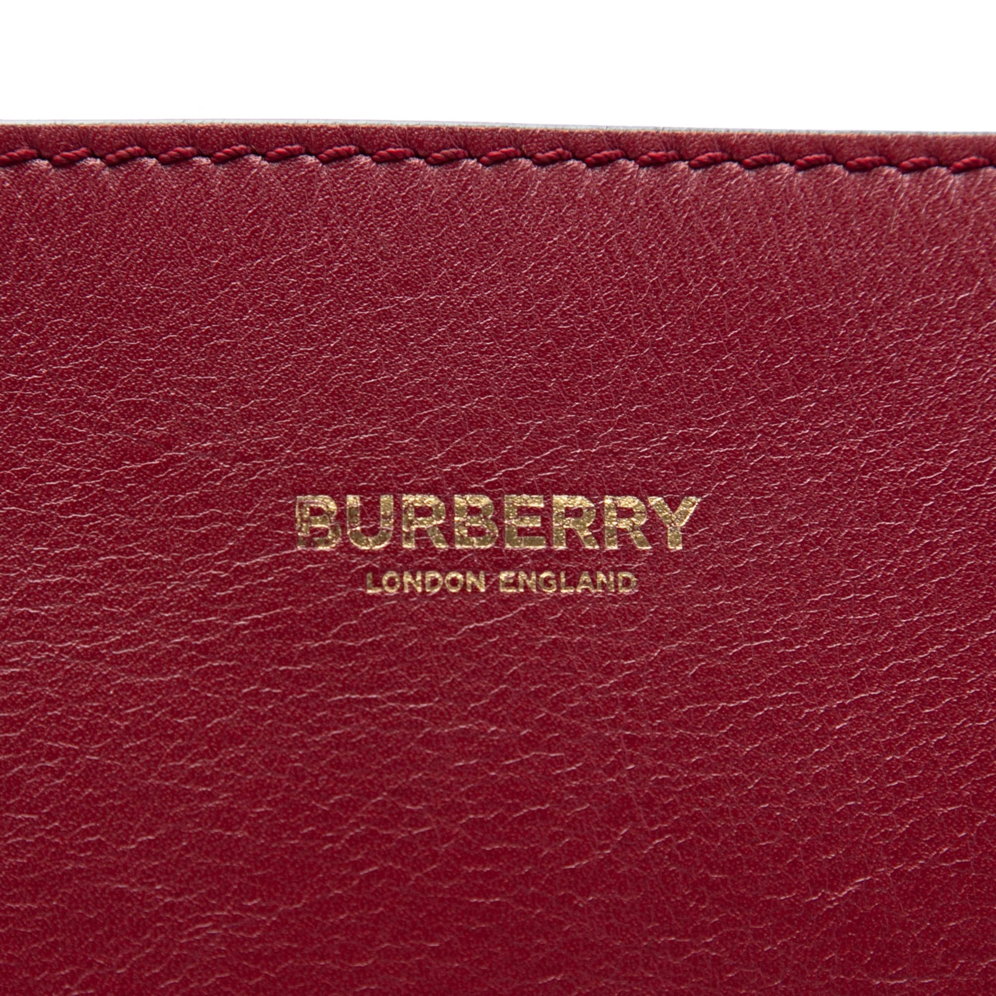 Burberry Small Leather Peggy Bucket Bag