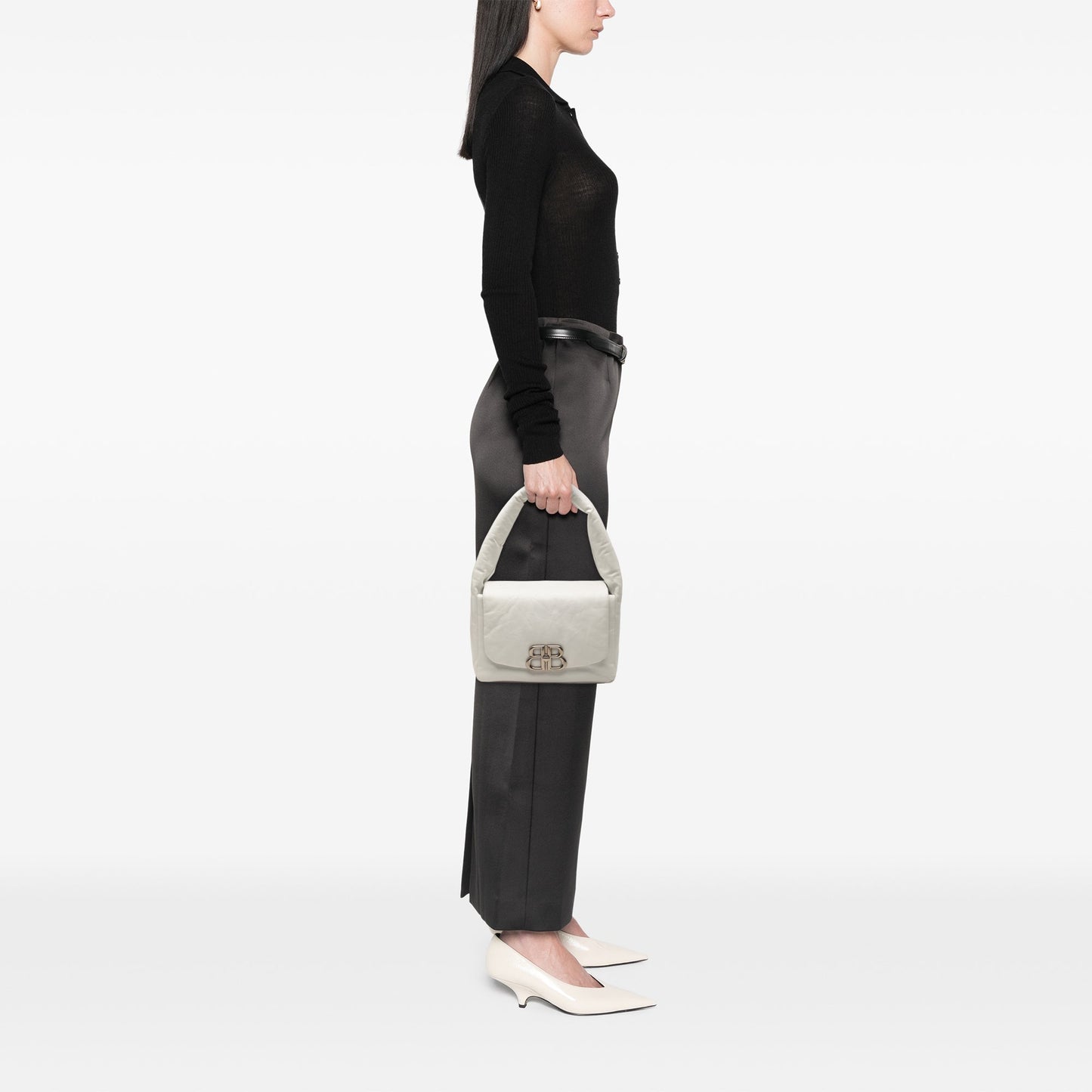Balenciaga Small Calfskin Monaco Sling Shoulder Bag