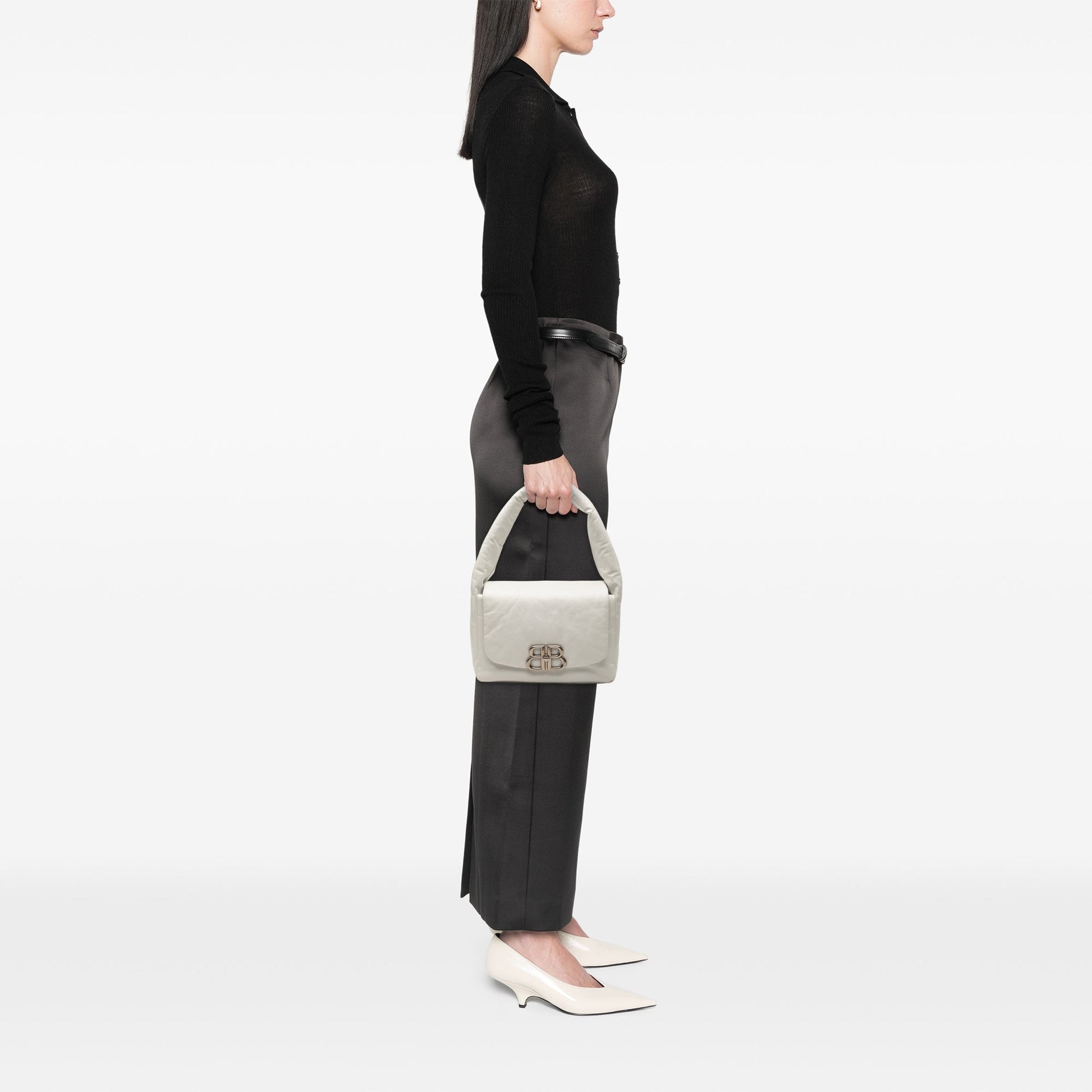 Balenciaga Small Calfskin Monaco Sling Shoulder Bag