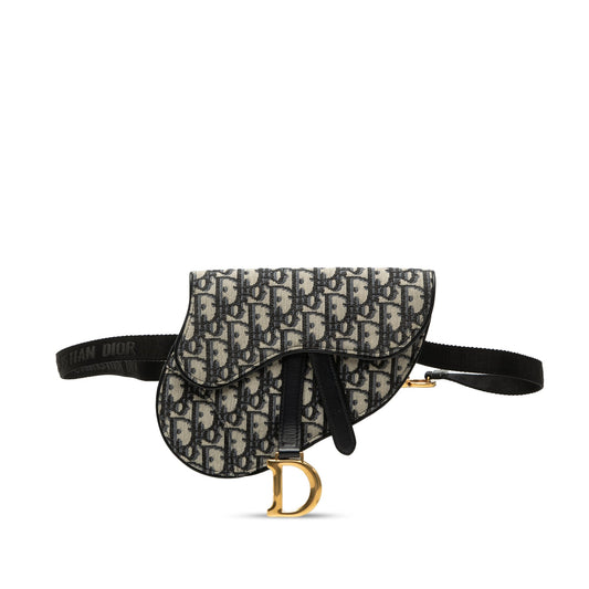 Dior Oblique Canvas Saddle Belt Bag