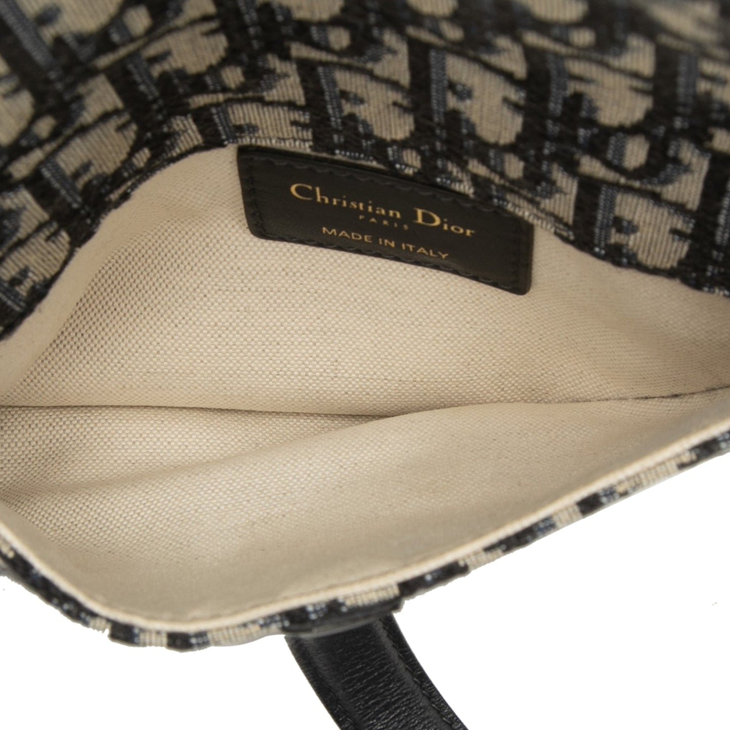 Dior Oblique Canvas Saddle Belt Bag