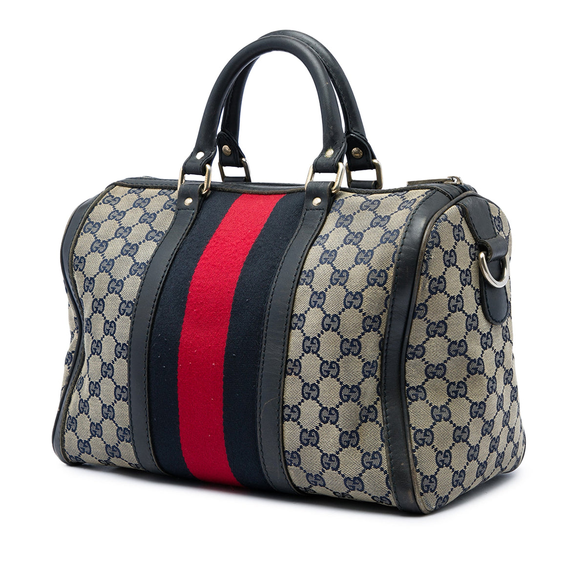 Gucci Medium GG Canvas Web Joy Boston Bag