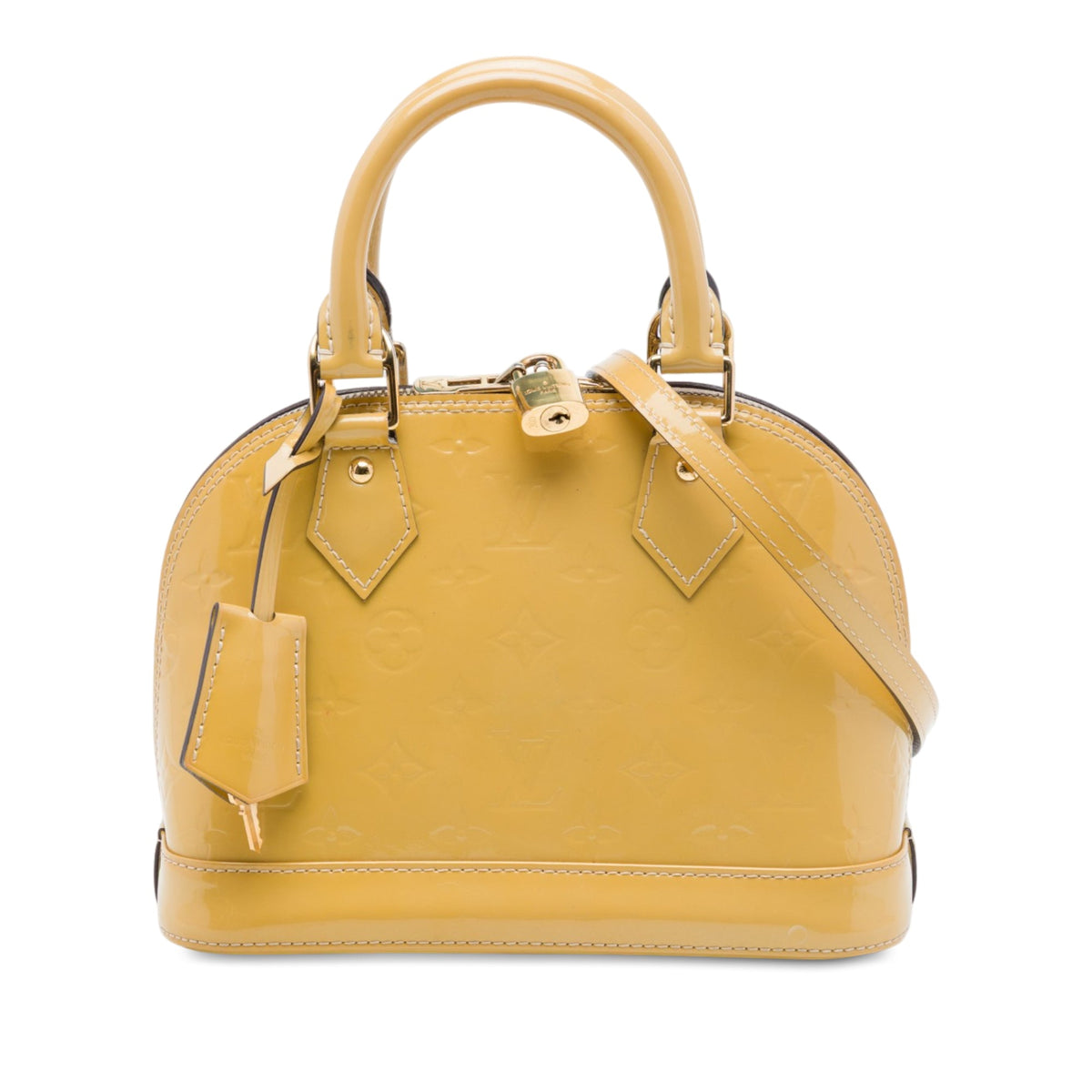 Louis Vuitton Monogram Vernis Alma BB — Yellow