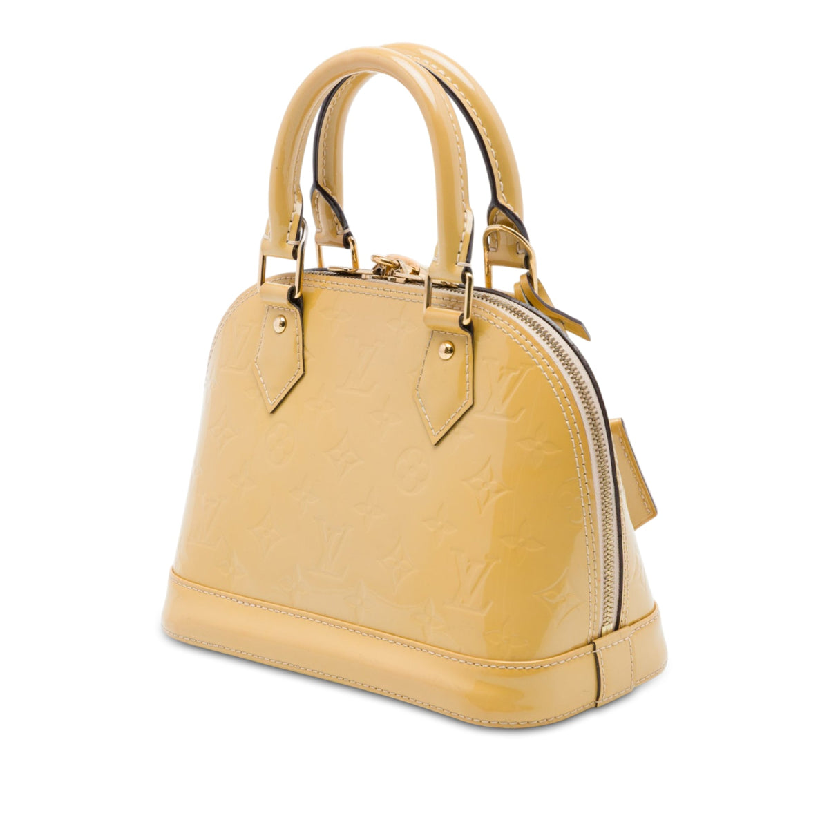 Louis Vuitton Monogram Vernis Alma BB — Yellow