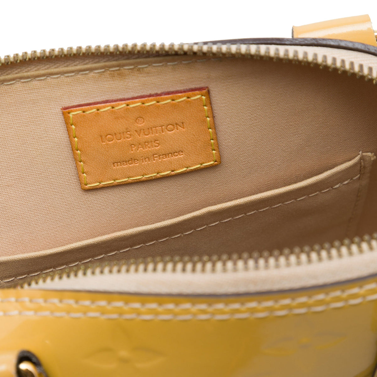 Louis Vuitton Monogram Vernis Alma BB — Yellow