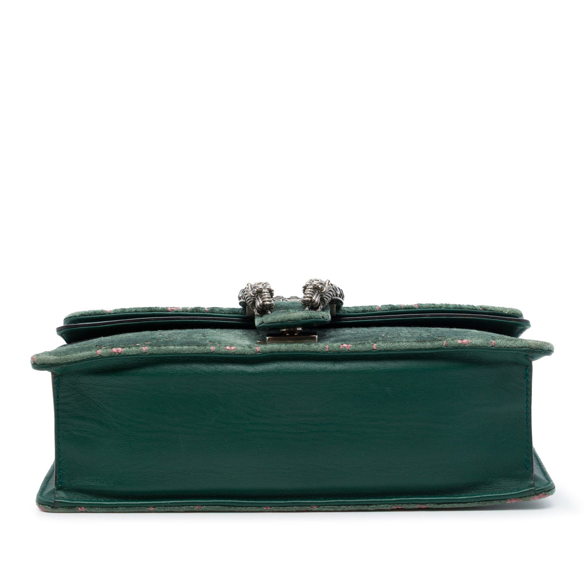 Gucci Medium GG Velvet Dionysus Crossbody — Green