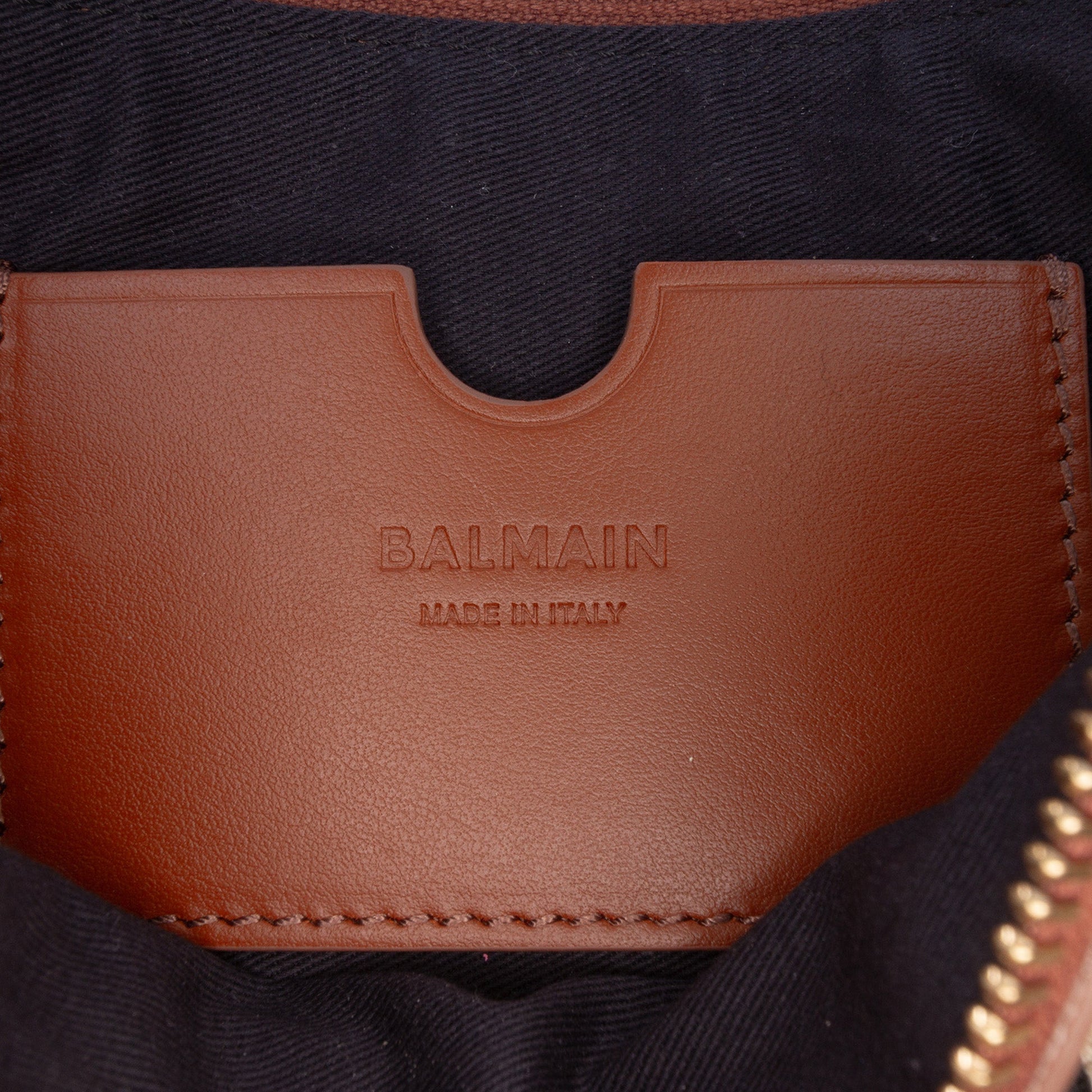 Balmain Mini Canvas B Army Logo Satchel