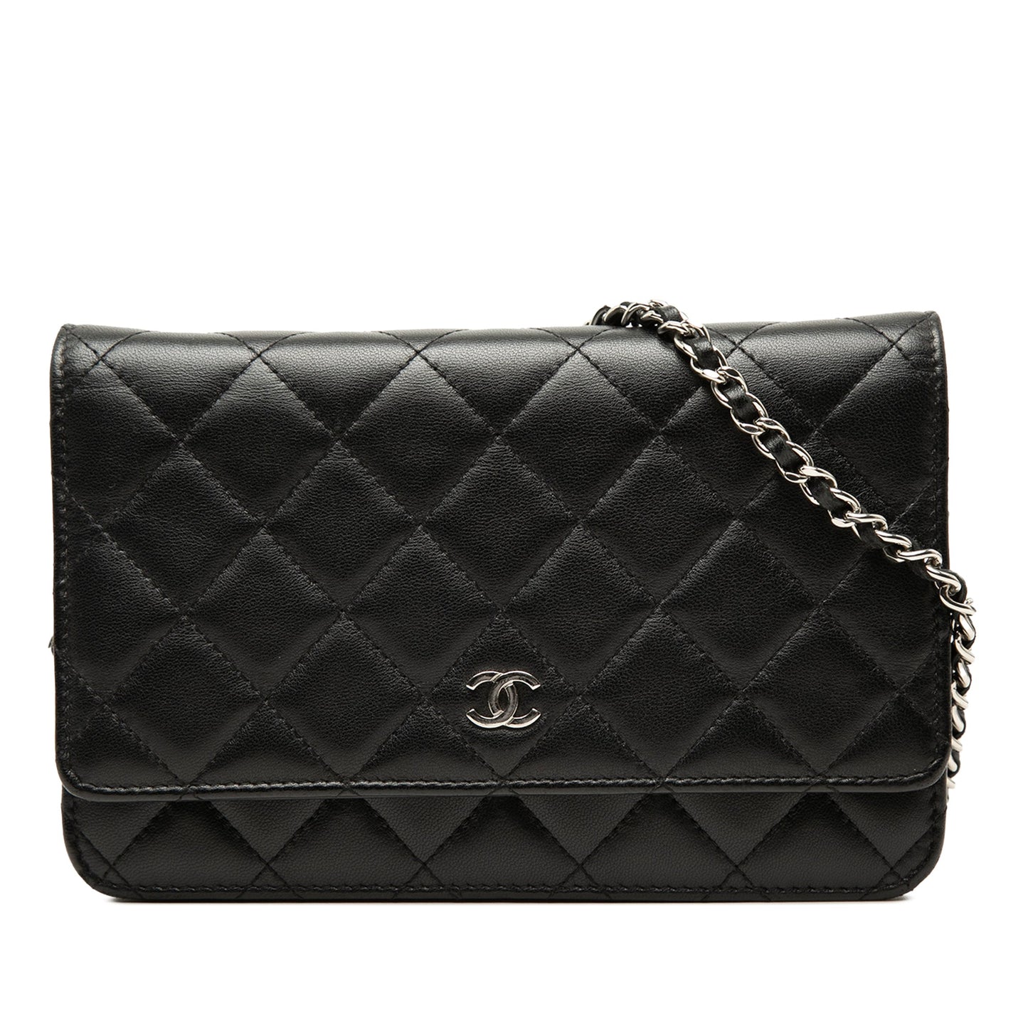 Chanel CC Quilted Lambskin Wallet On Chain