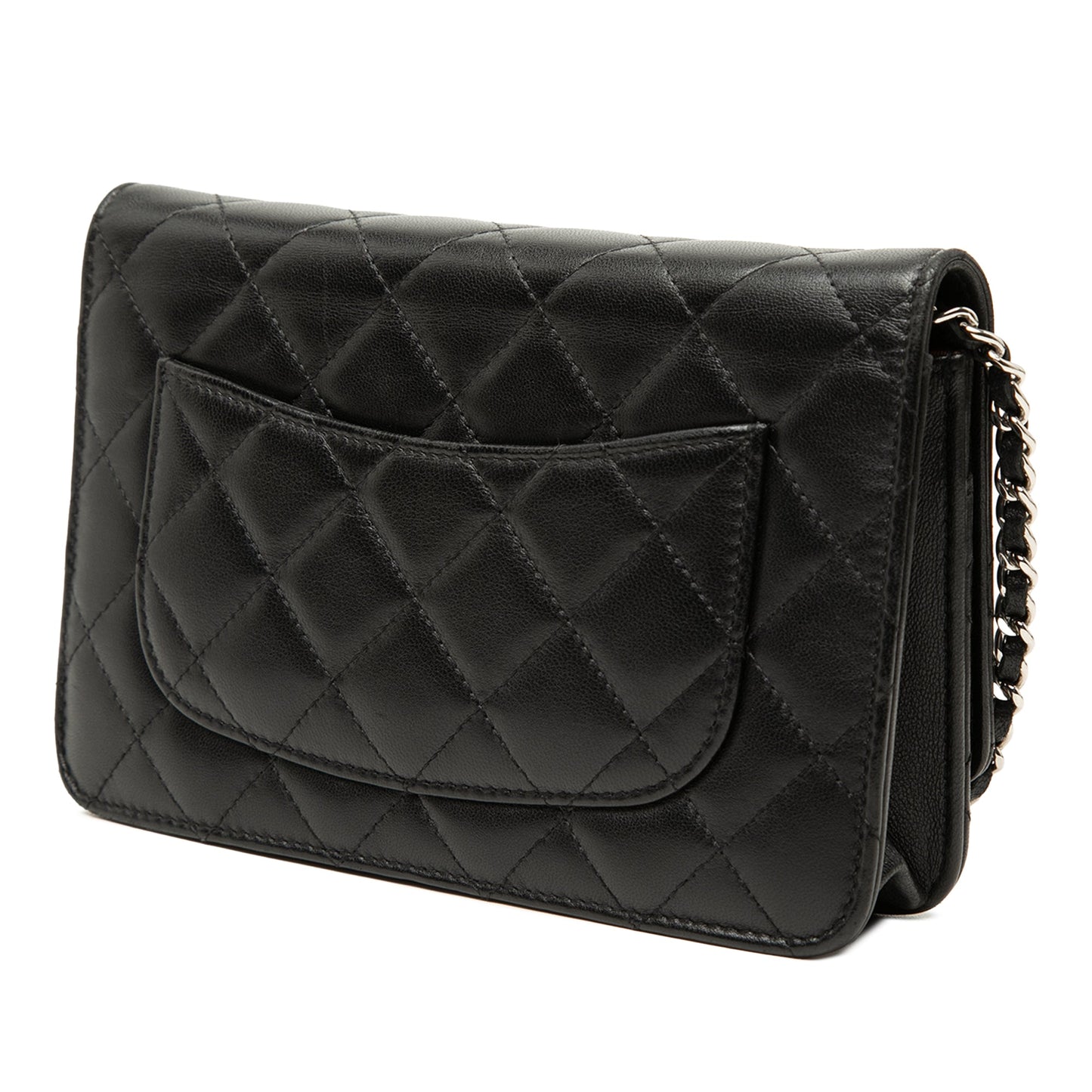 Chanel CC Quilted Lambskin Wallet On Chain
