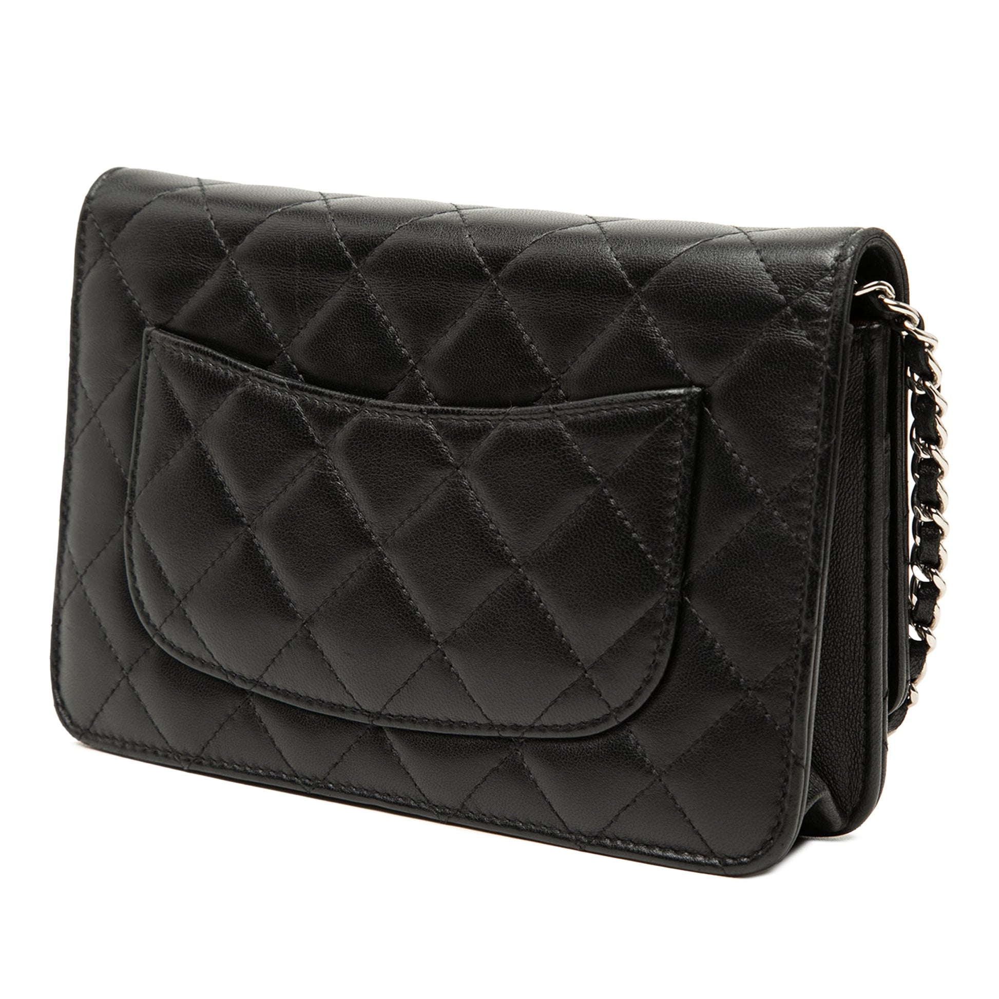 Chanel CC Quilted Lambskin Wallet On Chain