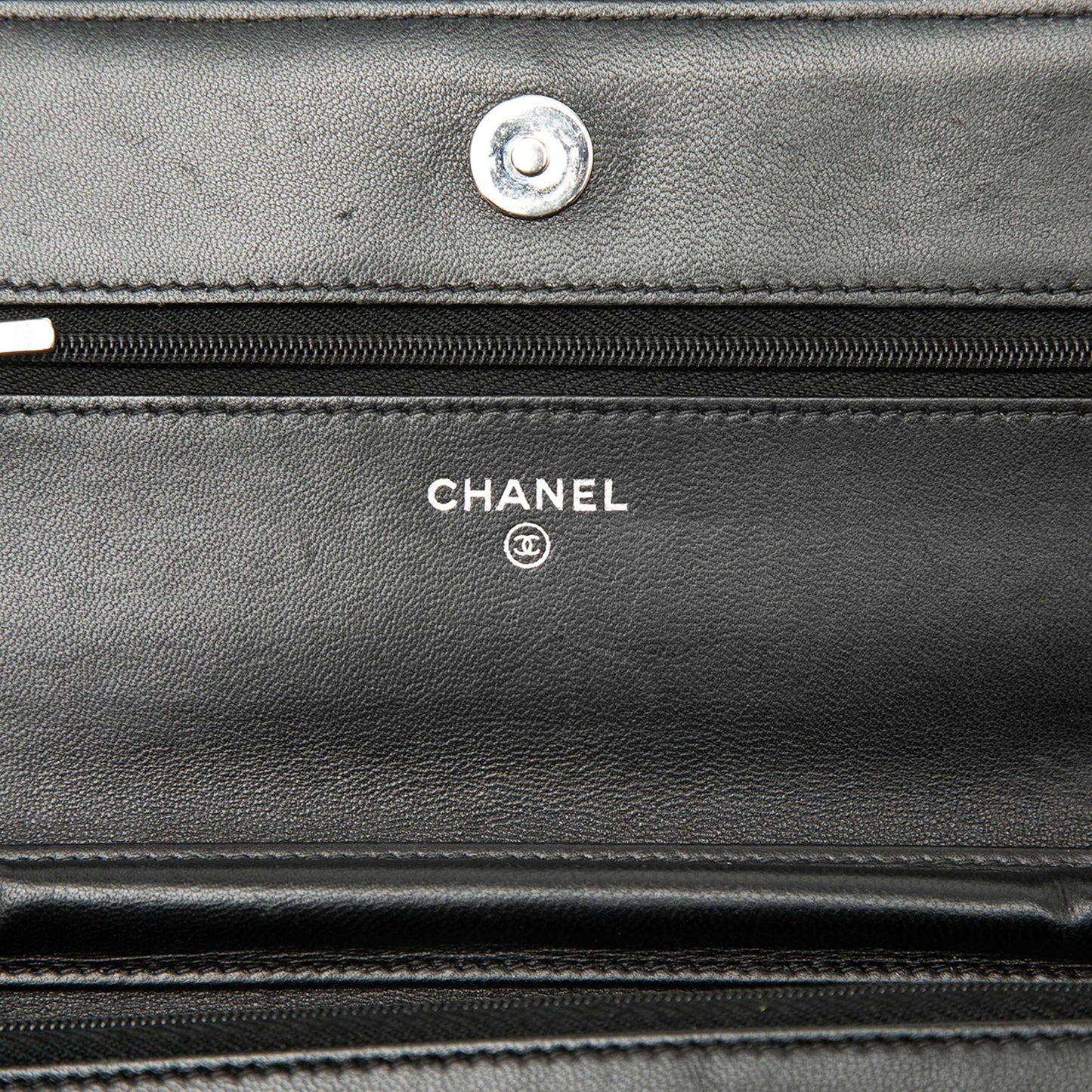 Chanel CC Quilted Lambskin Wallet On Chain
