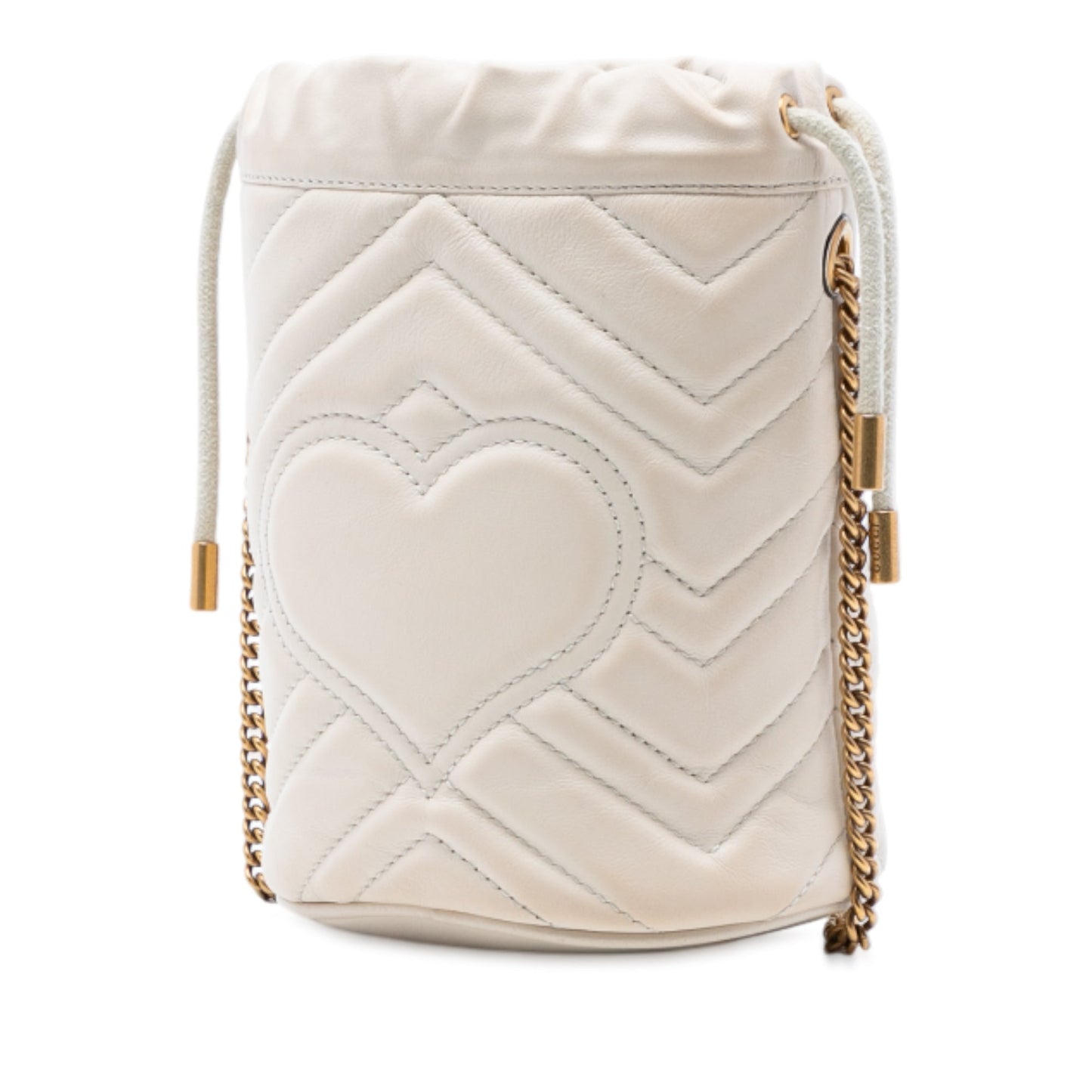 Gucci Small GG Marmont Leather Matelasse Bucket Bag