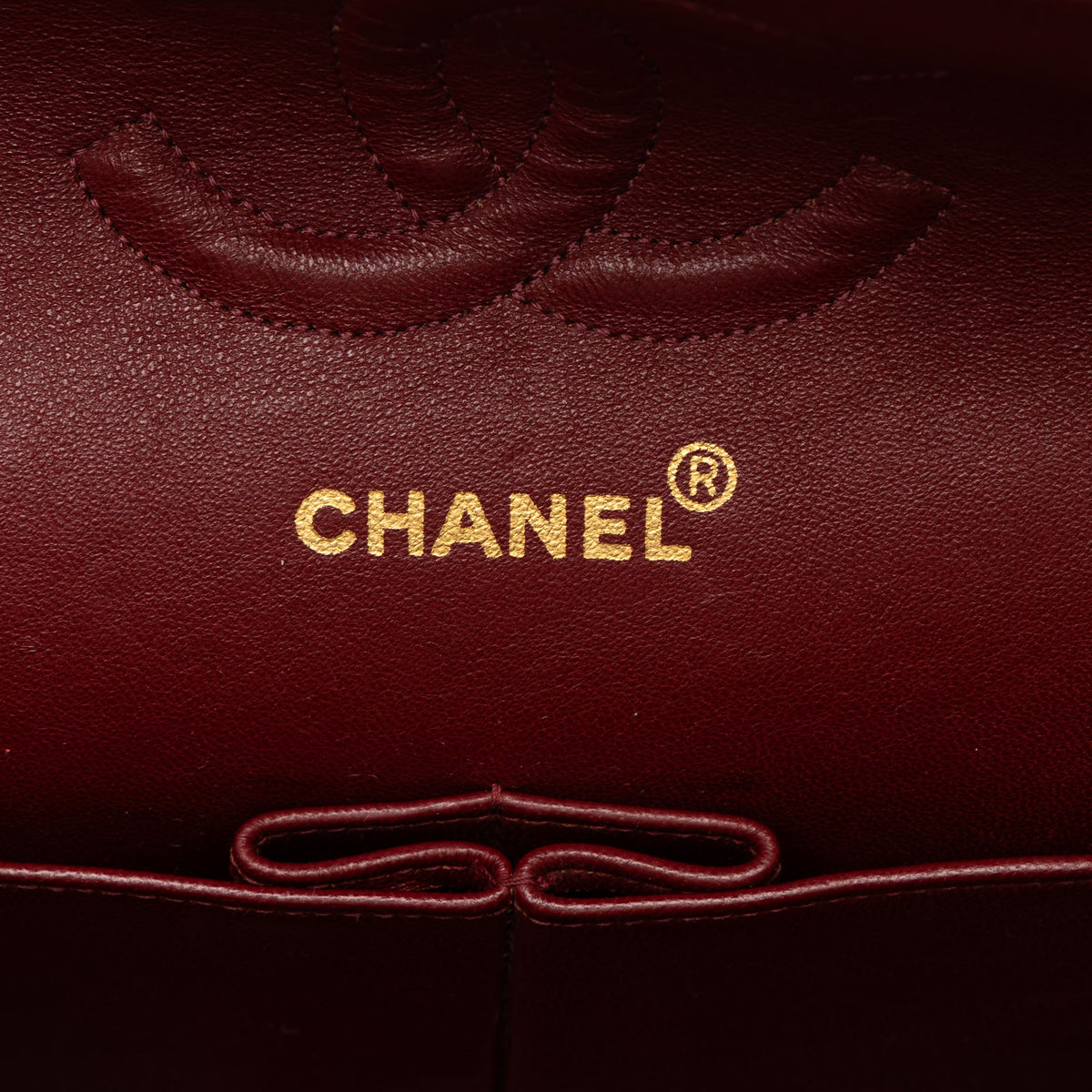 Chanel Medium Classic Lambskin Double Flap — Black