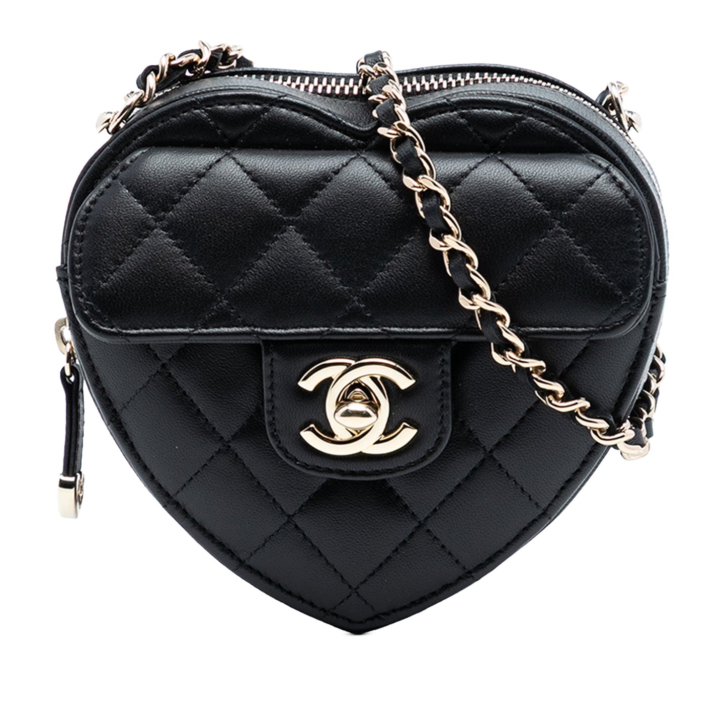 Chanel Mini Lambskin CC in Love Heart Crossbody