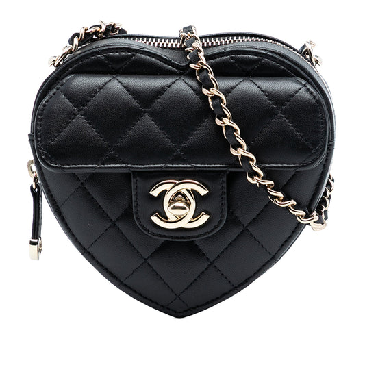 Chanel Mini Lambskin CC in Love Heart Crossbody