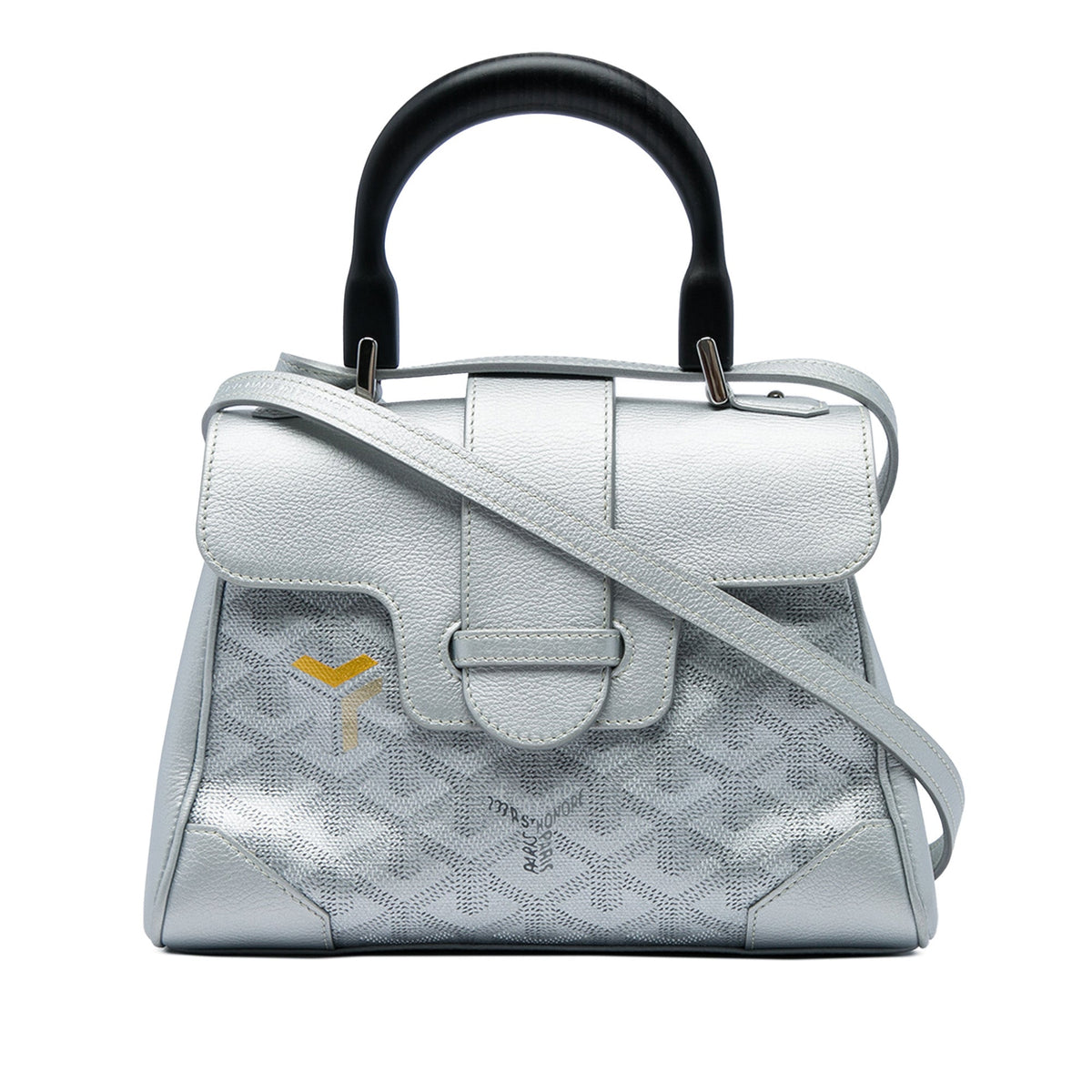 Goyard Mini Goyardine Precious Metals Saigon Souple — Silver