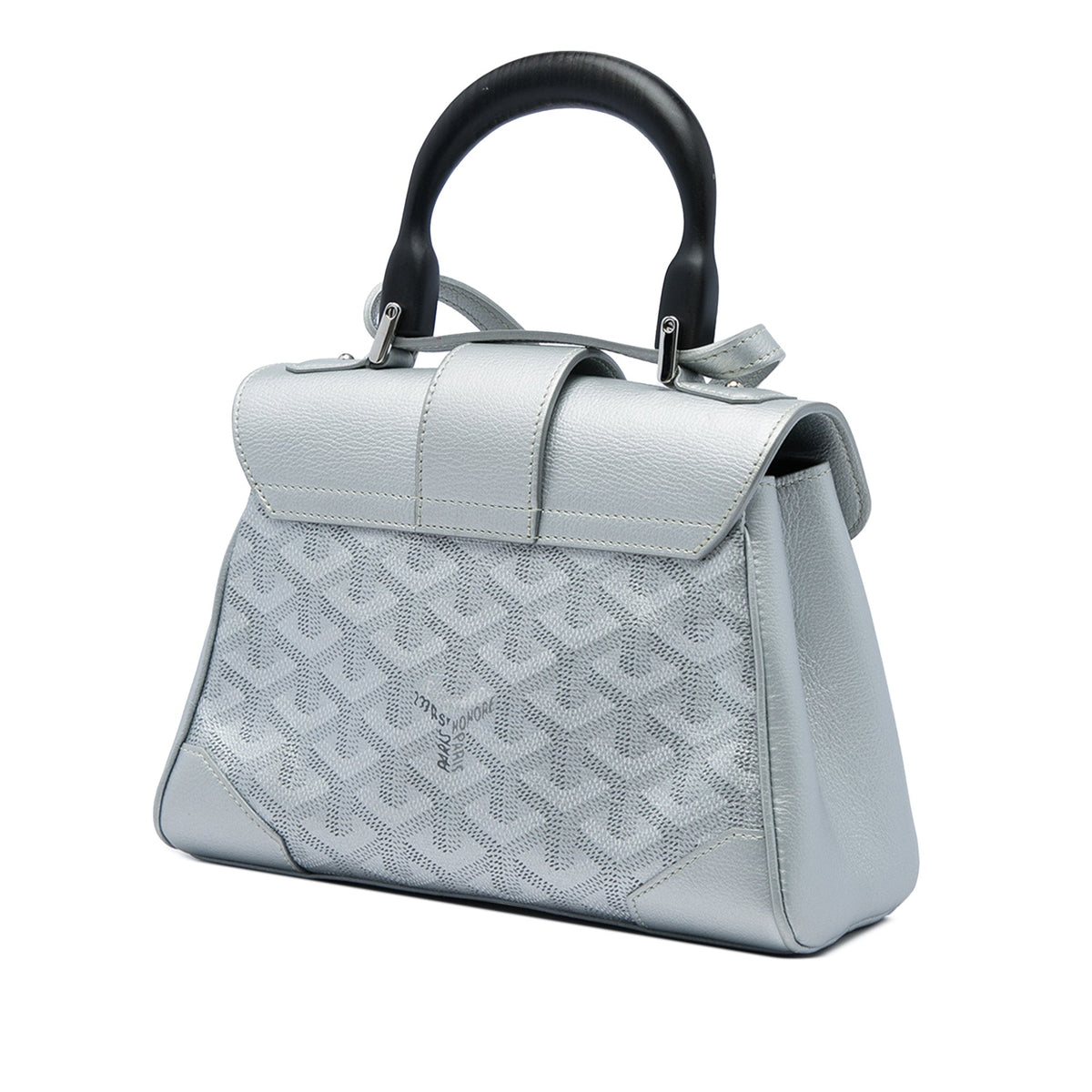 Goyard Mini Goyardine Precious Metals Saigon Souple — Silver
