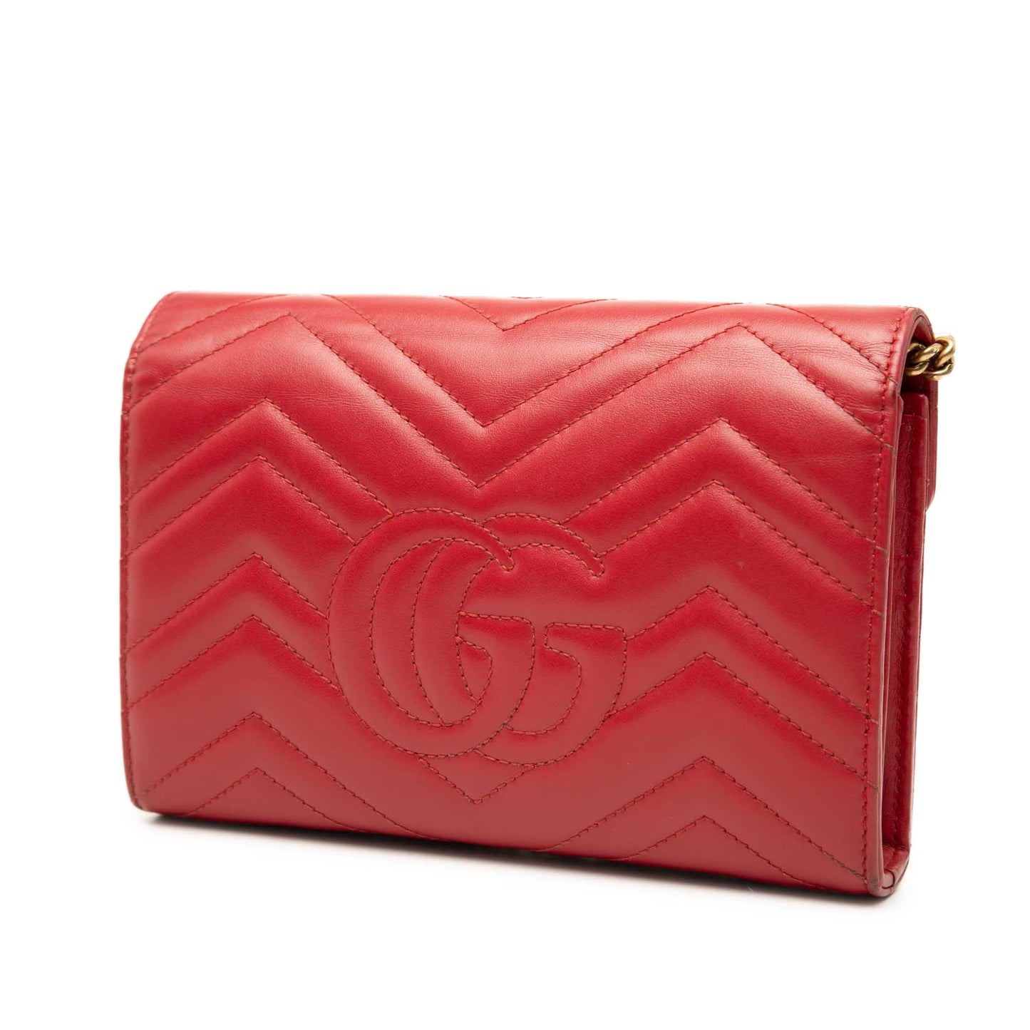 Gucci GG Marmont Matelasse Calfskin Wallet On Chain