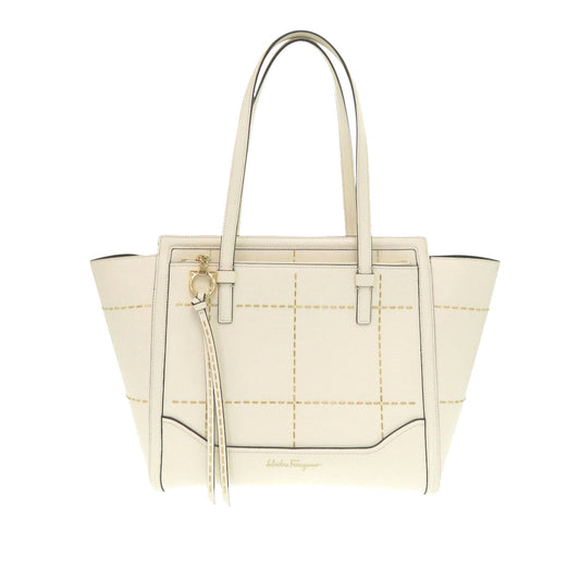 Ferragamo Medium Stitched Leather Amy Tote