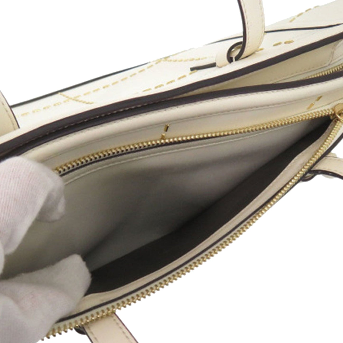 Ferragamo Medium Stitched Leather Amy Tote