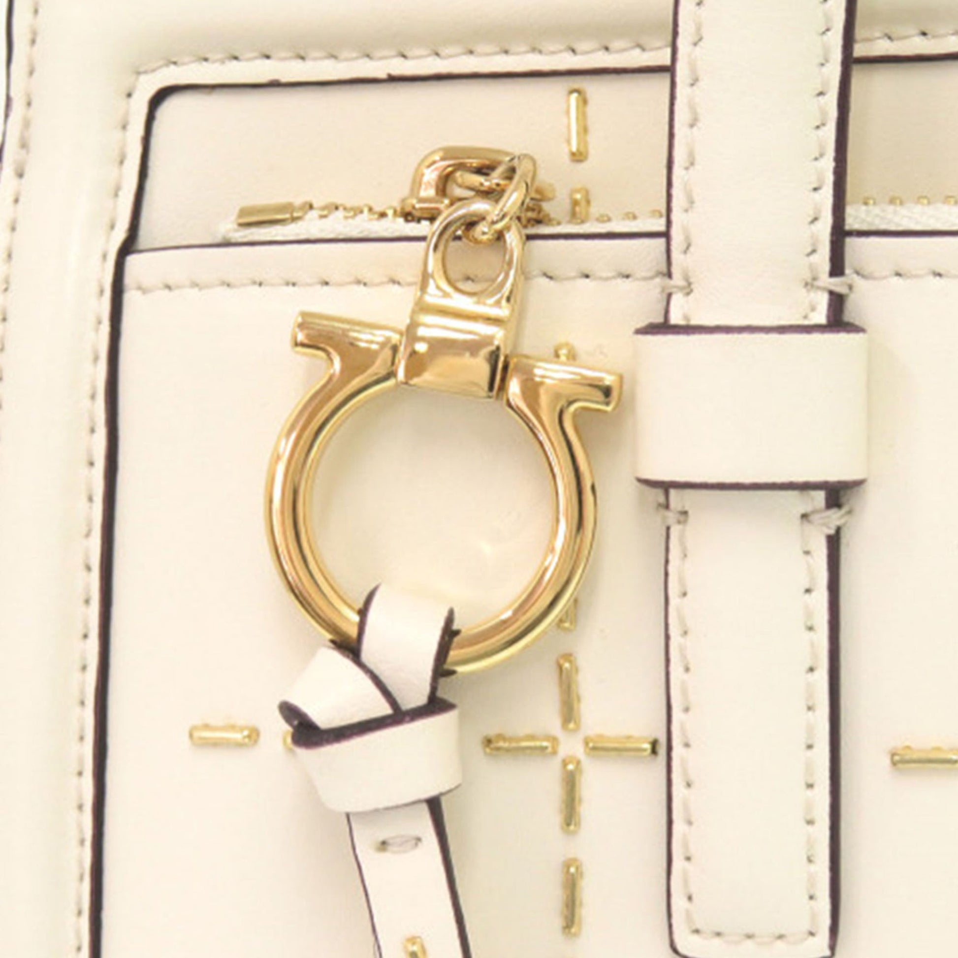 Ferragamo Medium Stitched Leather Amy Tote